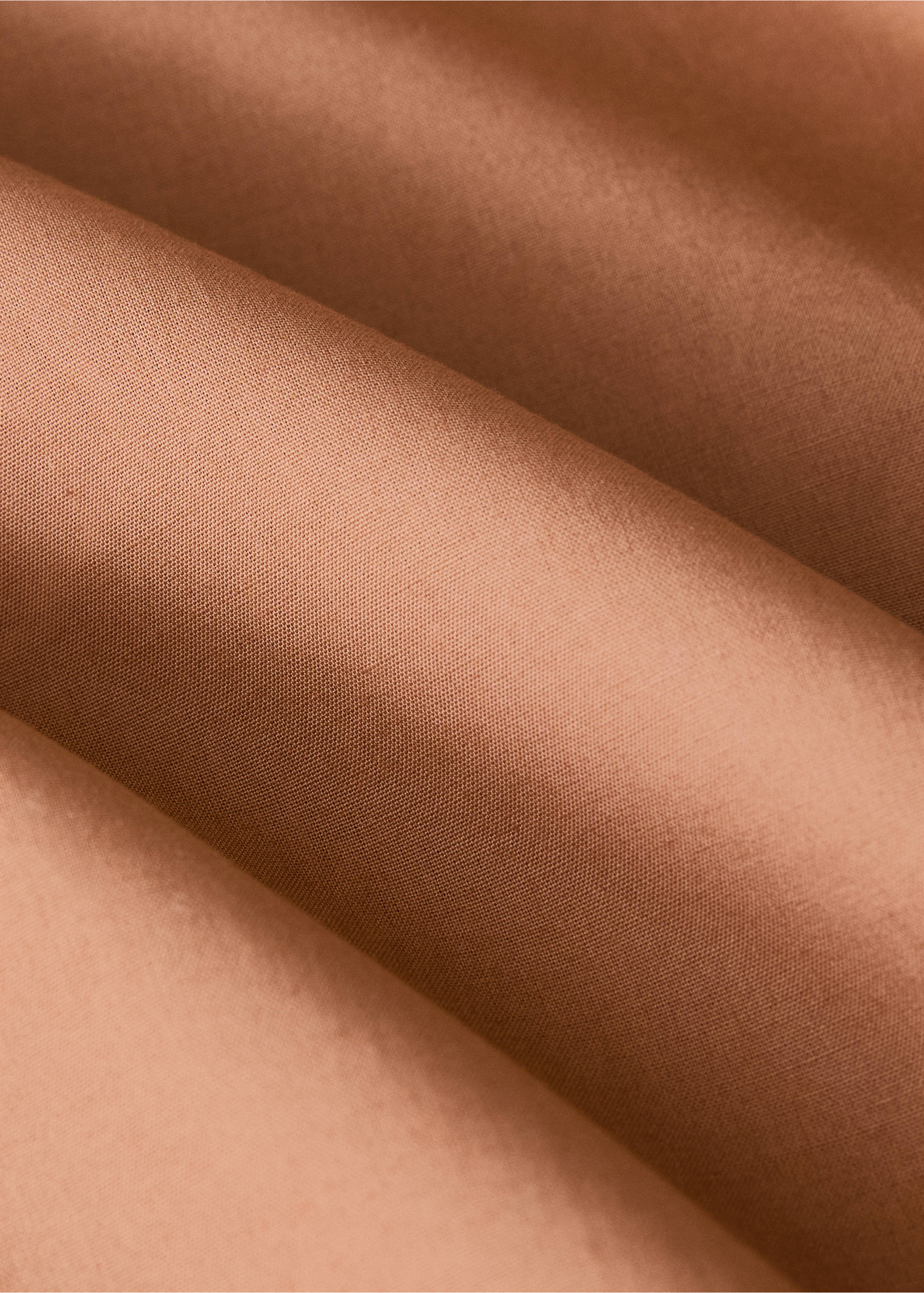 200-thread count percale cotton duvet cover for 150/160 cm bed - Details of the article 2, Burnt Orange. Ref: 27002924-00.