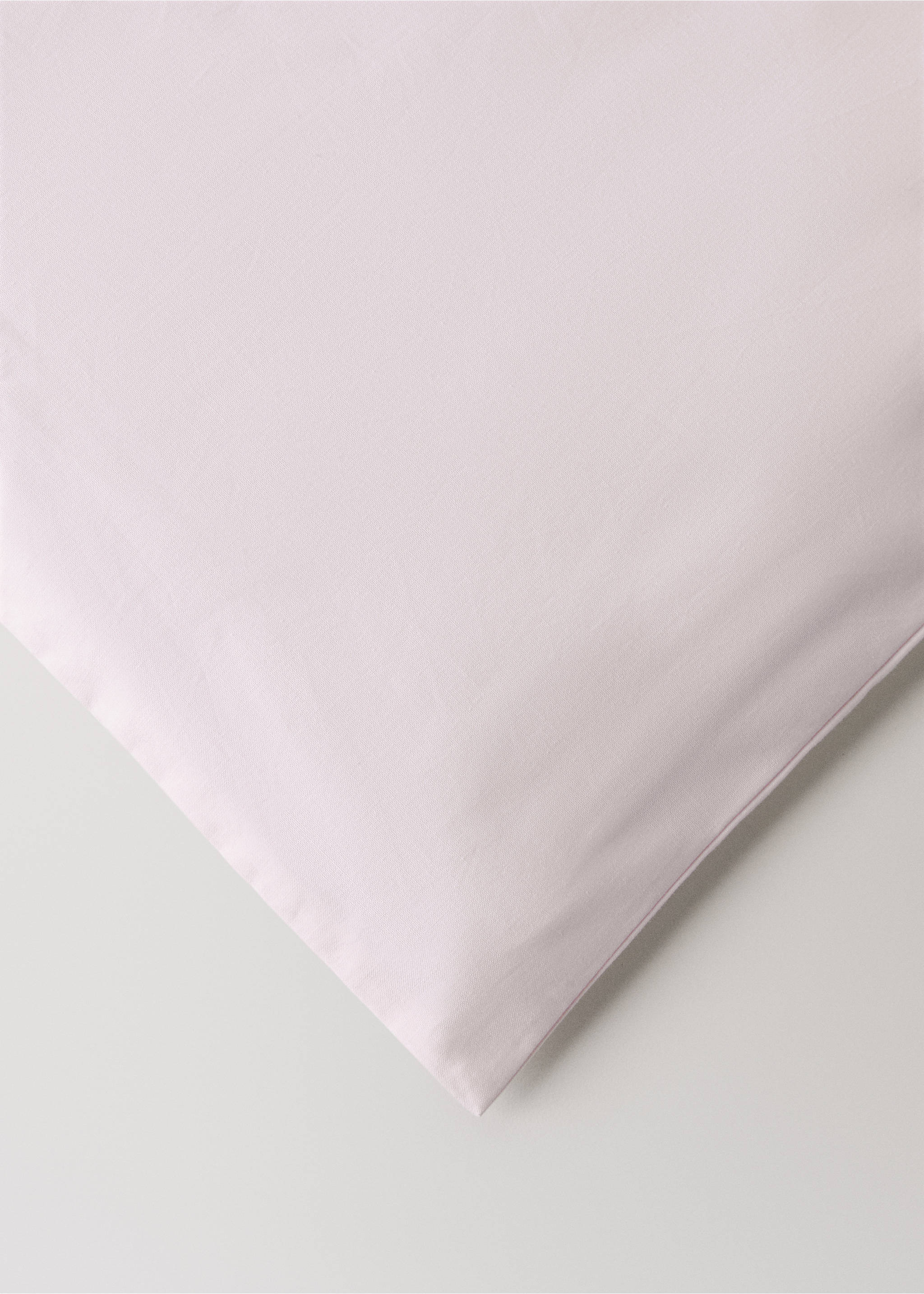 200-thread count percale cotton duvet cover for 150/160 cm bed - Details of the article 3, Light Pink. Ref: 27002924-00.