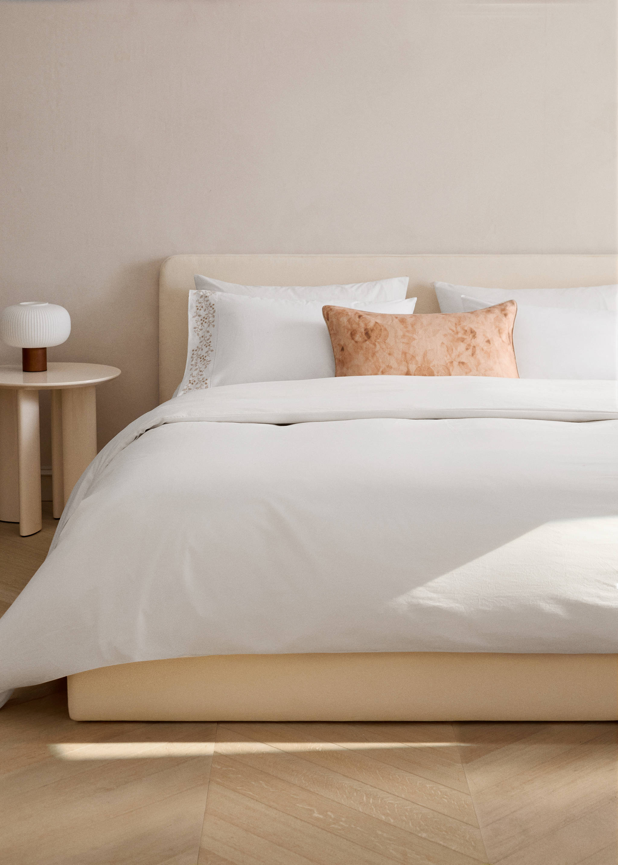 200-thread count percale cotton duvet cover for 180/200 cm bed - General plane