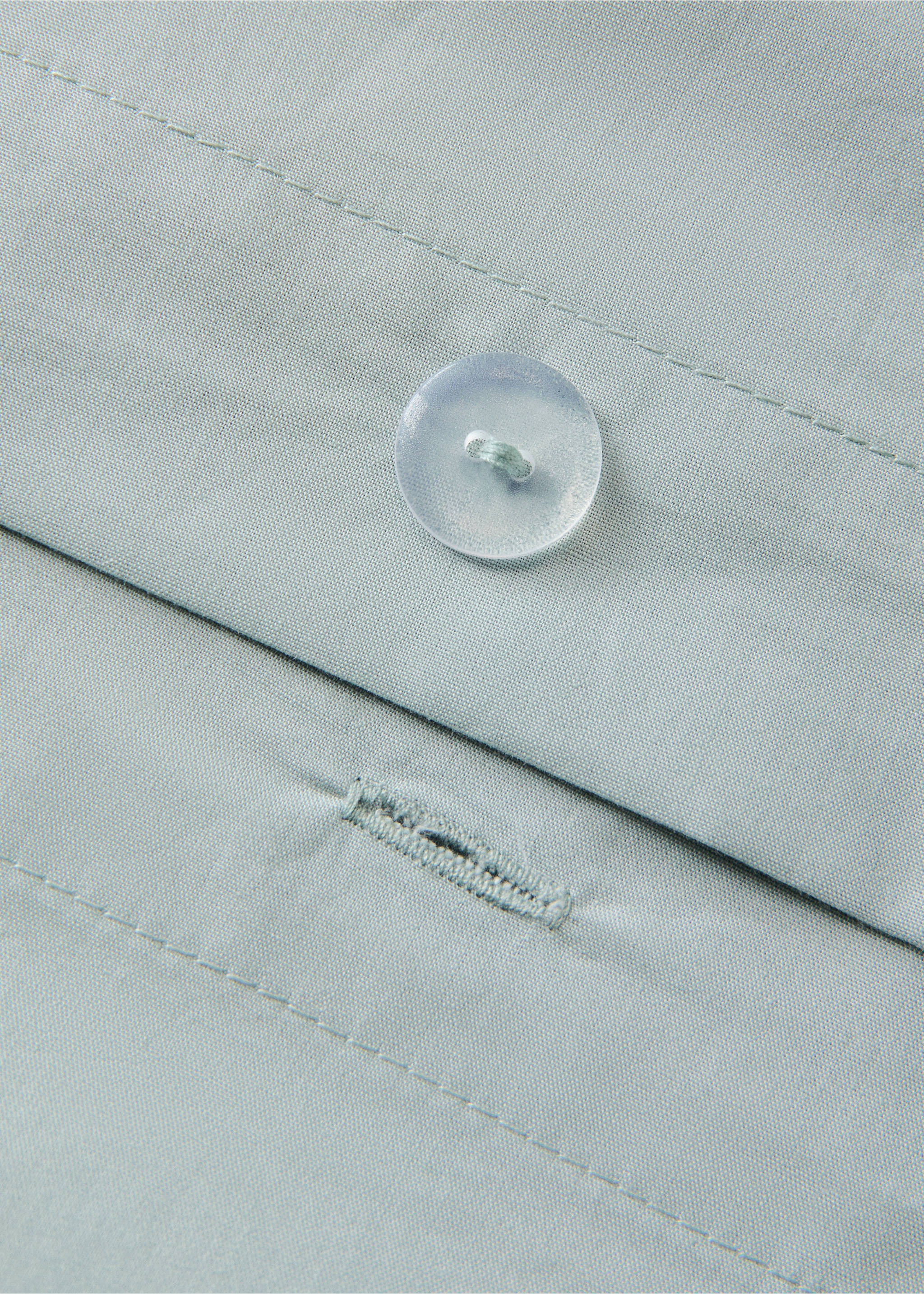 Горен чаршаф от памучен перкал, 200 нишки за легло 180/200 см - Данни за артикула 2, Аква зелено. Ref: 27002925-00.