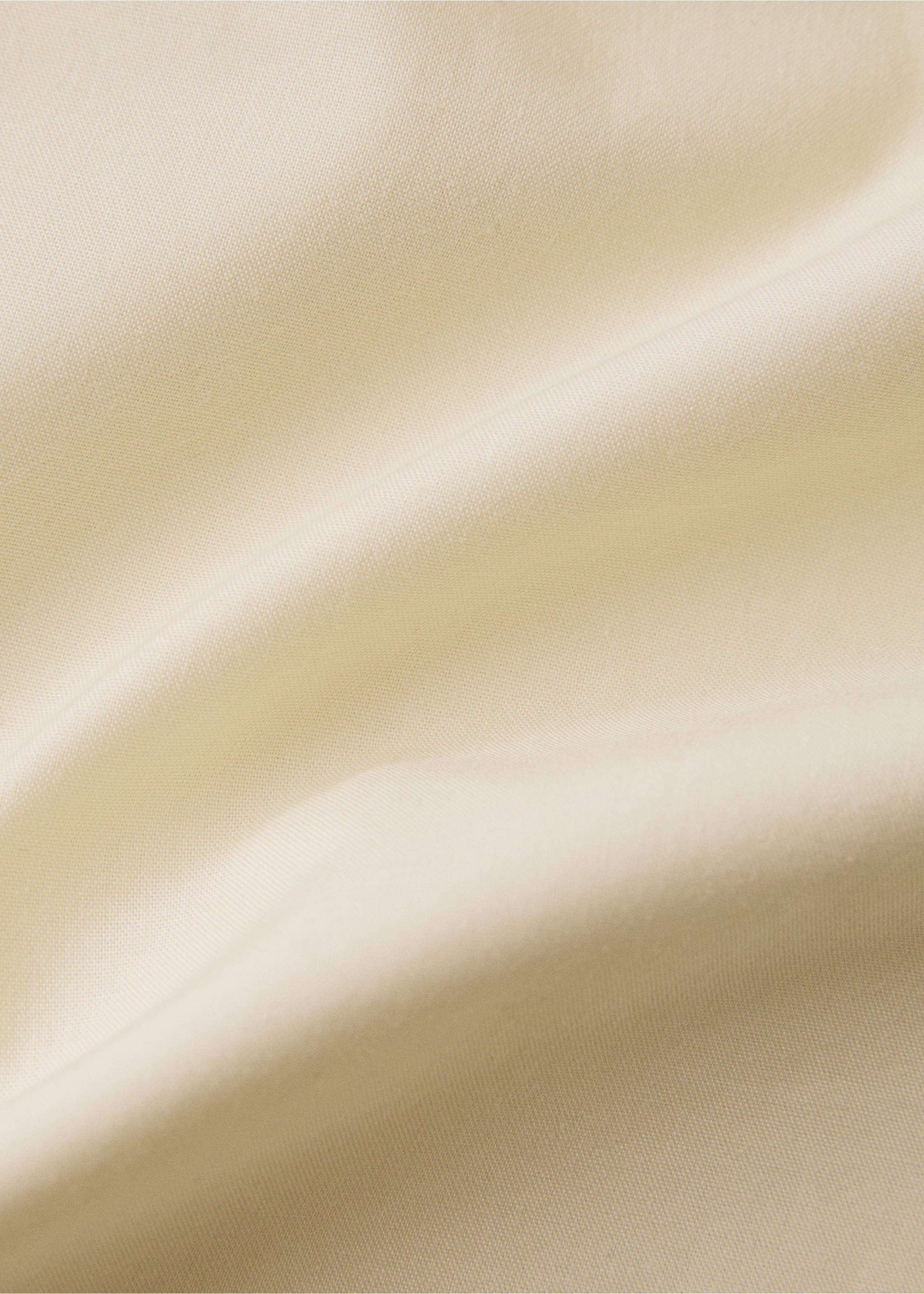 200-thread count percale cotton duvet cover for 200 cm bed - Details of the article 1, Pastel Yellow. Ref: 27002926-00.