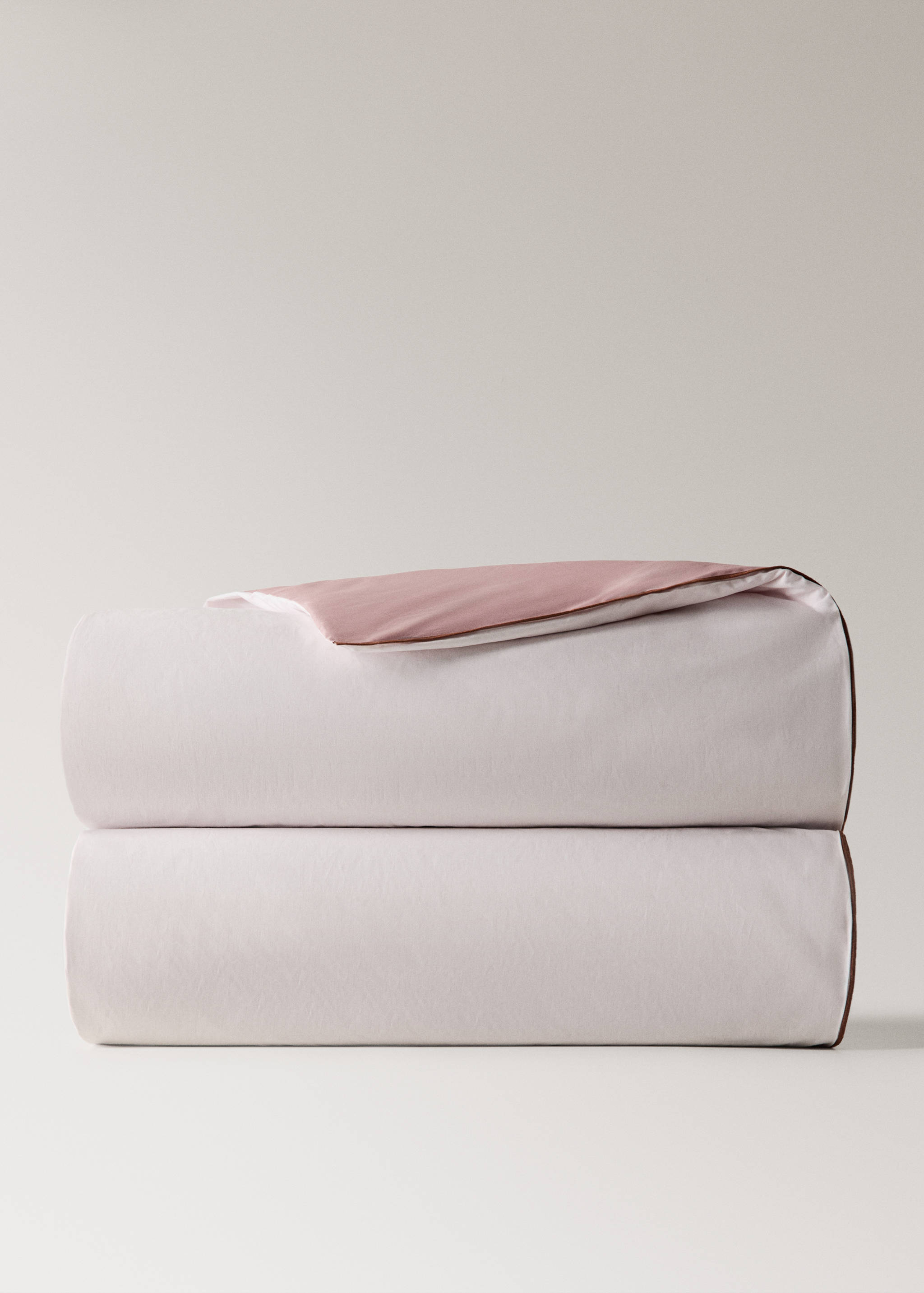 Housse de couette percale de coton couleur réversible Lit 135/140 cm - Détail de l'article 3