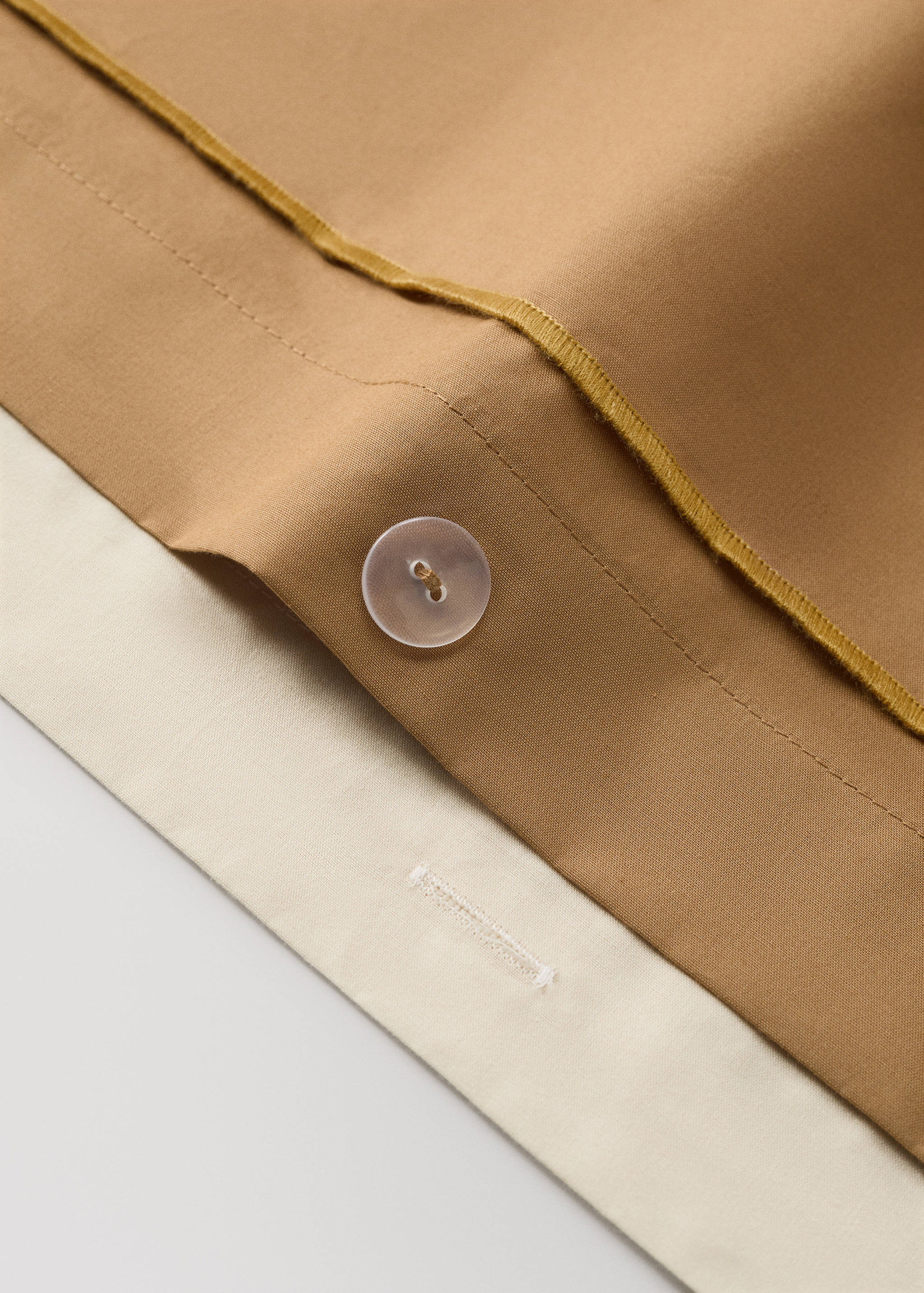 Housse de couette percale de coton couleur réversible Lit 150/160 cm - Détail de l'article 2