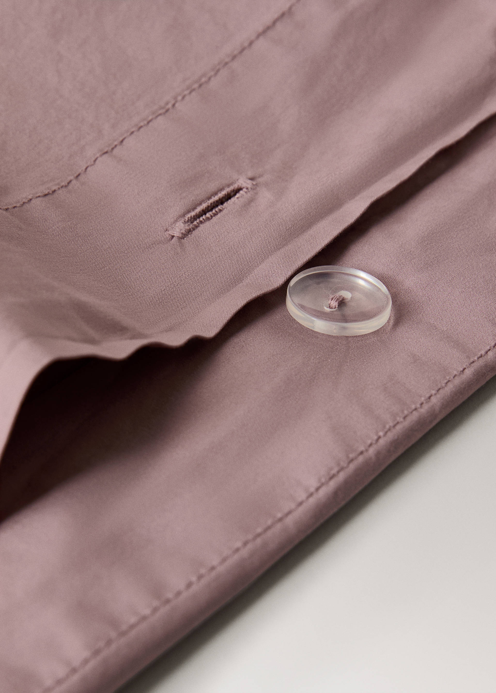 Double stitched duvet cover 300 thread count cotton Bed 180/200 cm - Details of the article 1