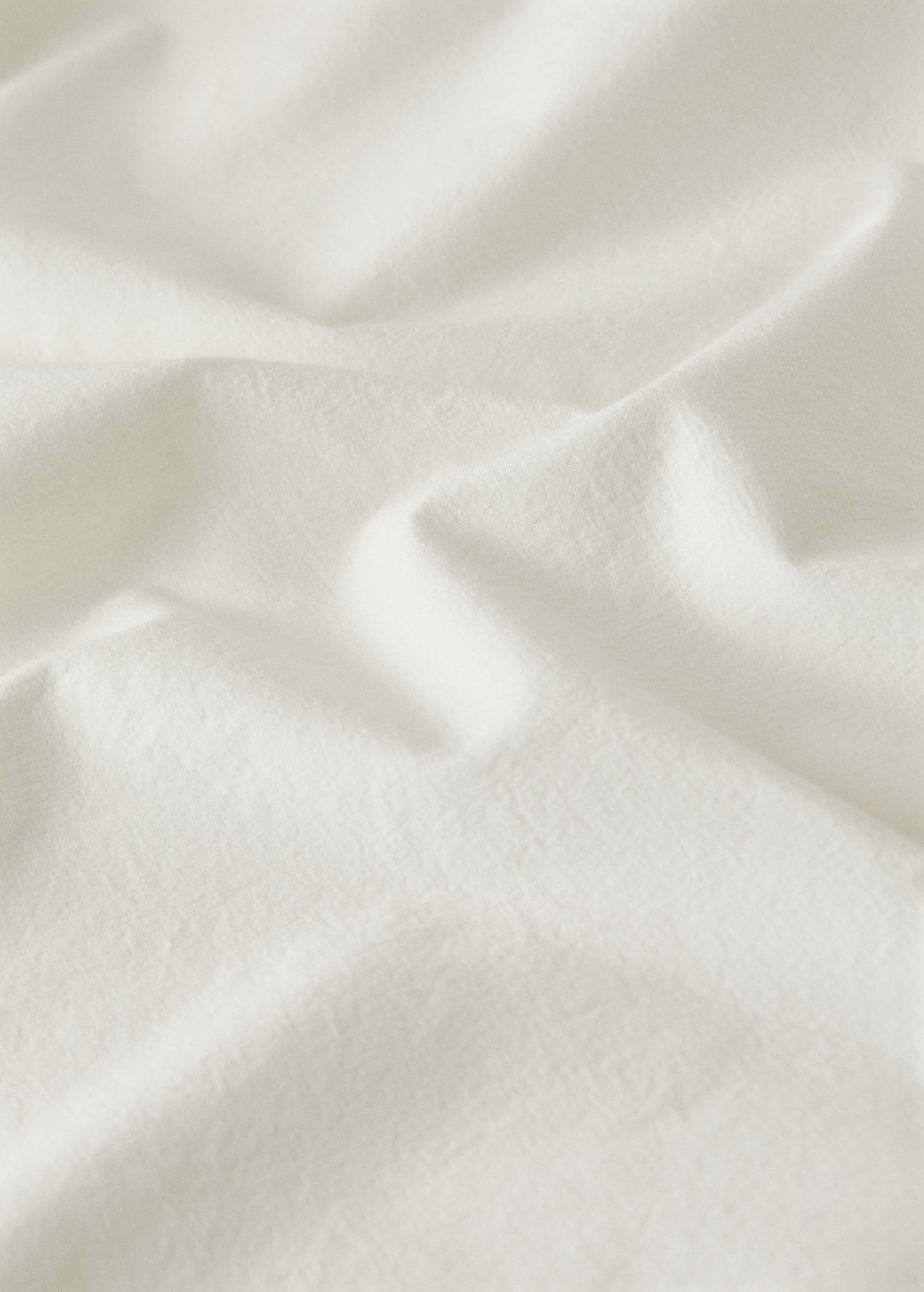Cotton garment-dyed duvet cover with linen ruffle for 150/160 cm bed - Details of the article 3
