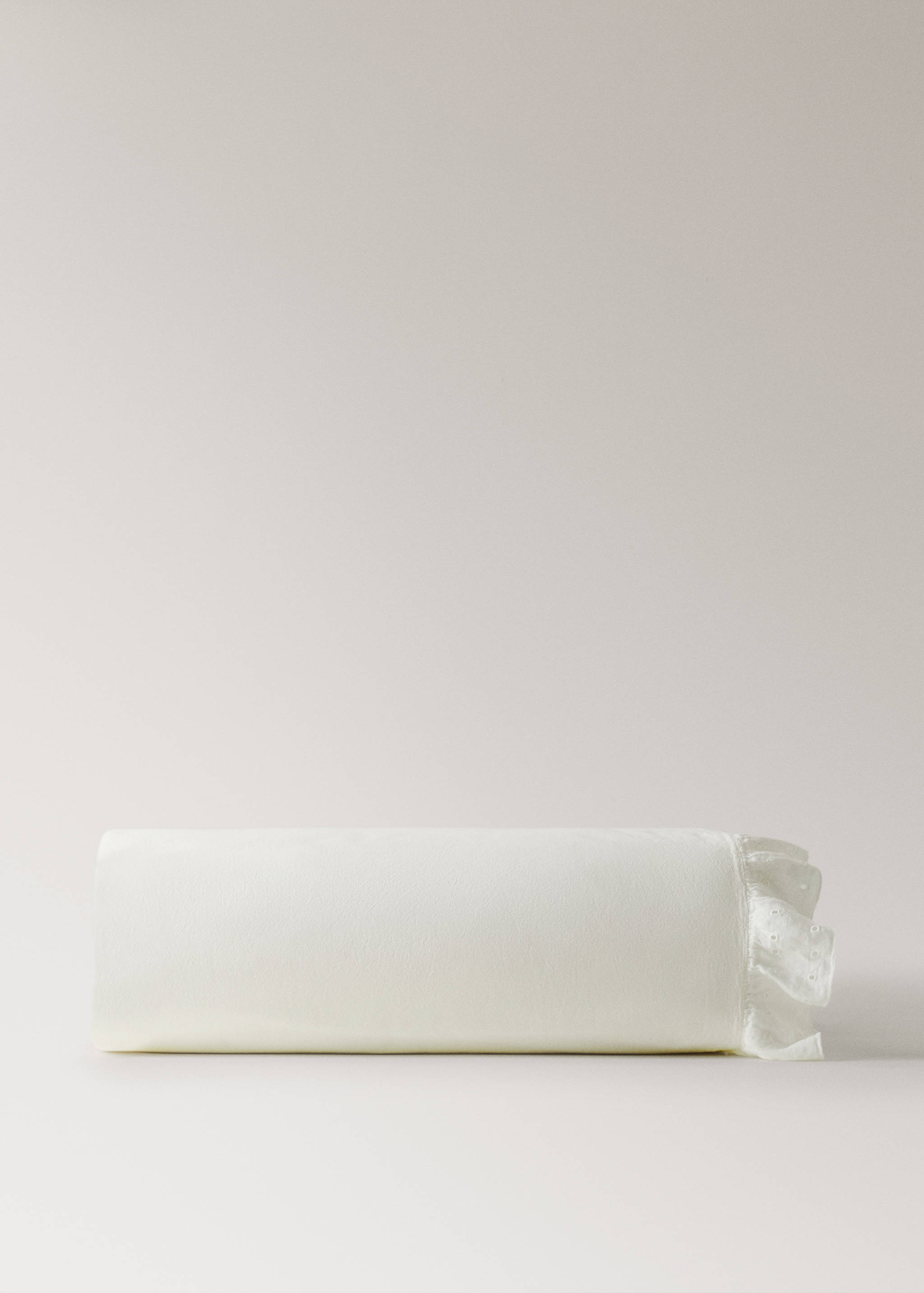 Funda nòrdica cotó garment-wash volant lli Llit 200 cm - Article sense model
