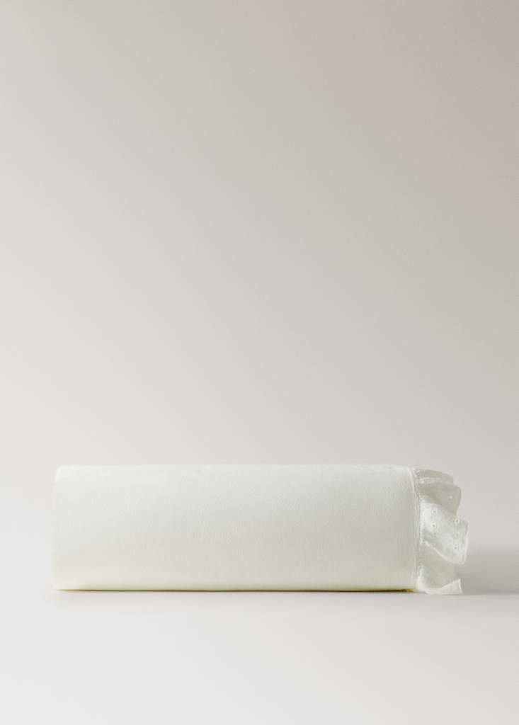 Cotton garment-dyed duvet cover with linen ruffle for 200 cm bed - thumbnail 2