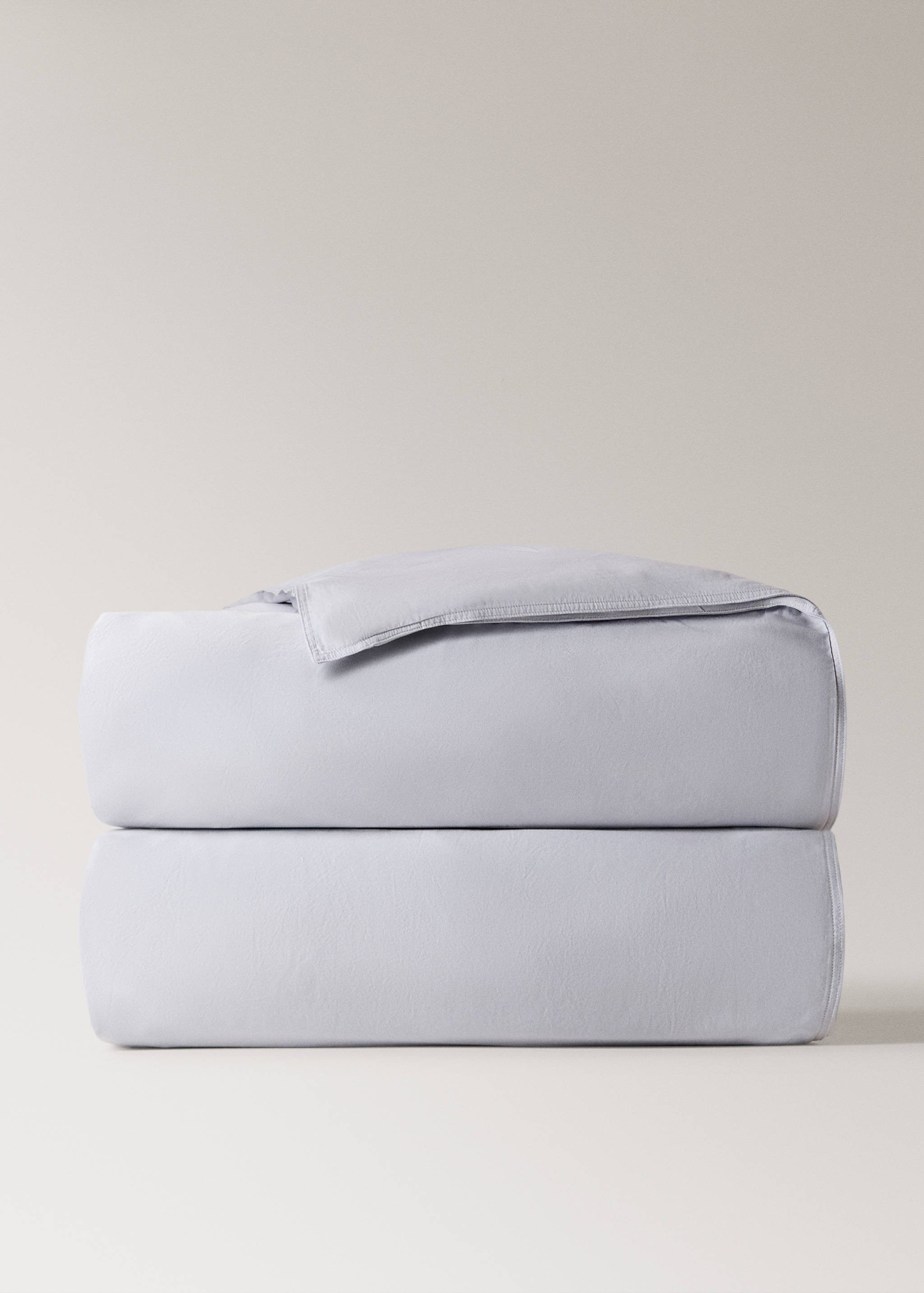 Double-stitched satin duvet cover for 150/160 cm bed - Article without model