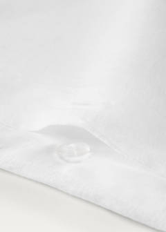 Washed linen duvet cover for 150/160 cm bed — White 2