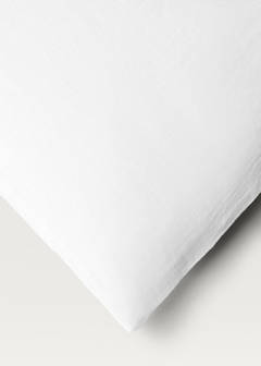 Washed linen duvet cover for 150/160 cm bed — White 4