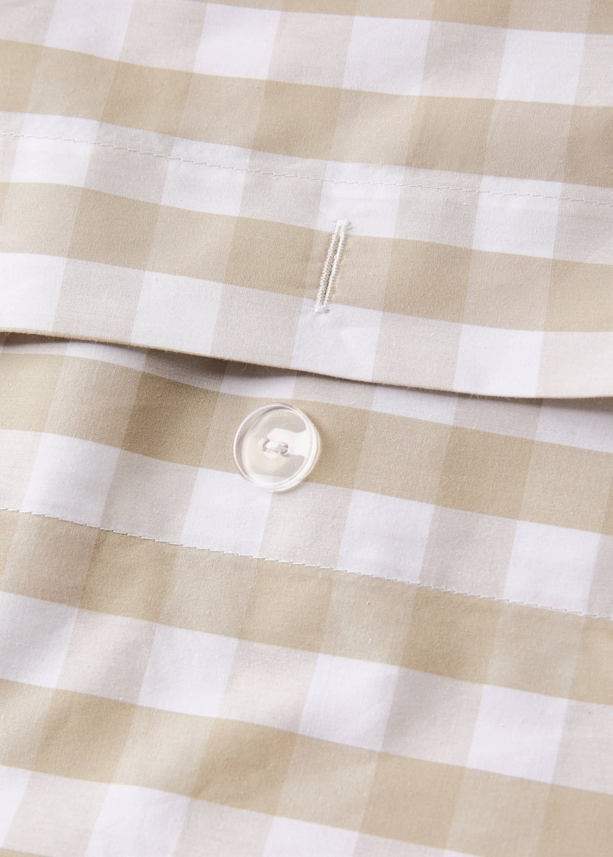 Housse de couette percale de coton carreaux vichy Lit 90 cm - Détail de l'article 2