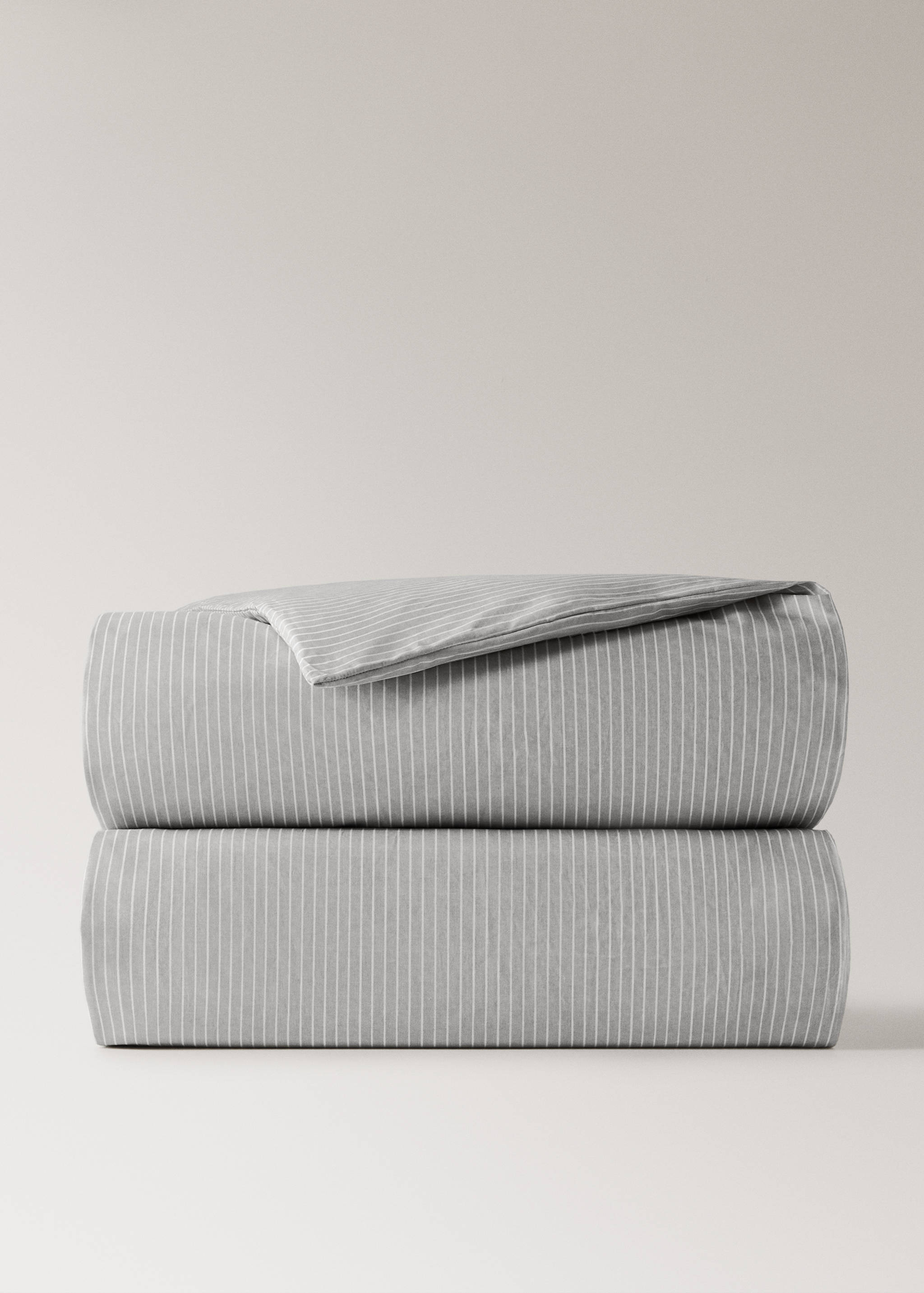 500 threads percale cotton striped duvet cover Queen bed - Article without model