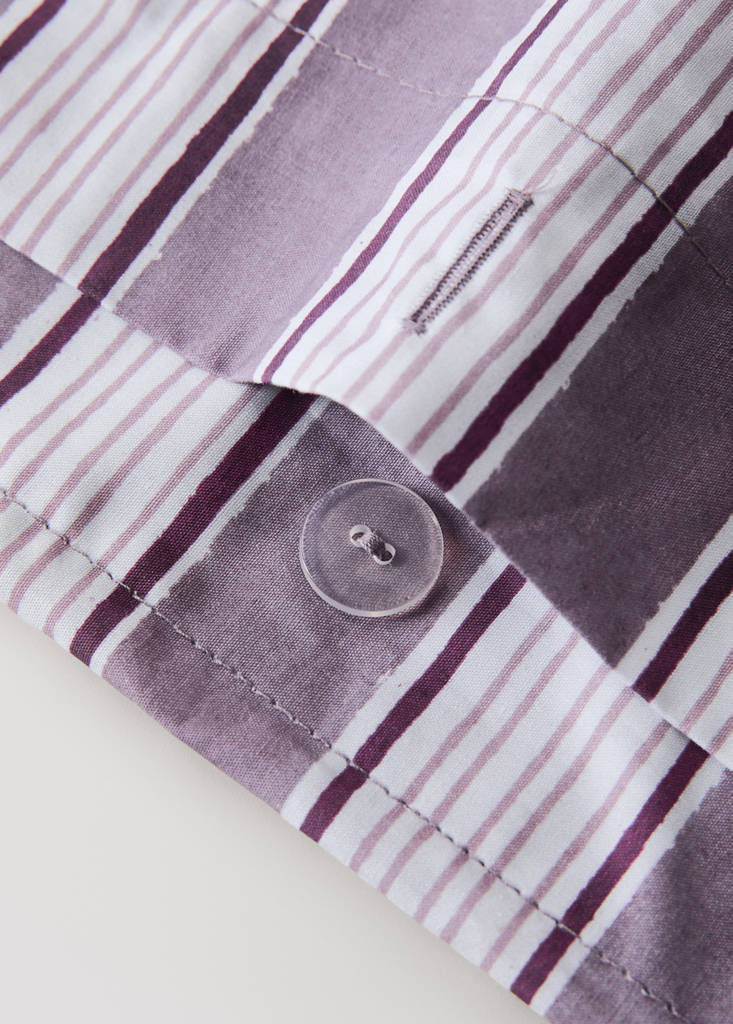 Watercolour Wide Stripes Duvet Cover for Bed 180/200 cm — Blackberry