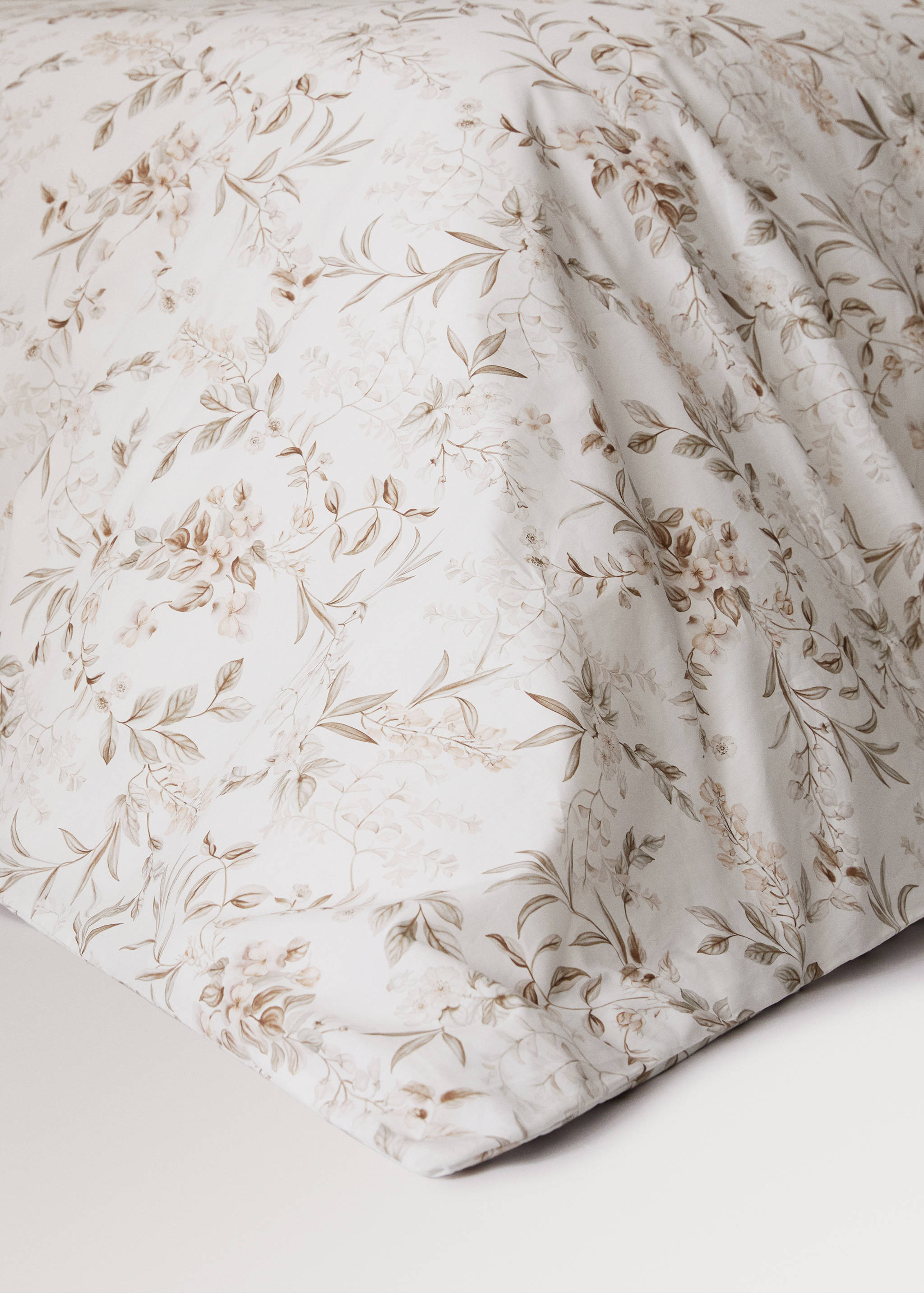 Capa de edredão com estampado flores de jardim Cama 180/200 cm - Pormenor do artigo 8