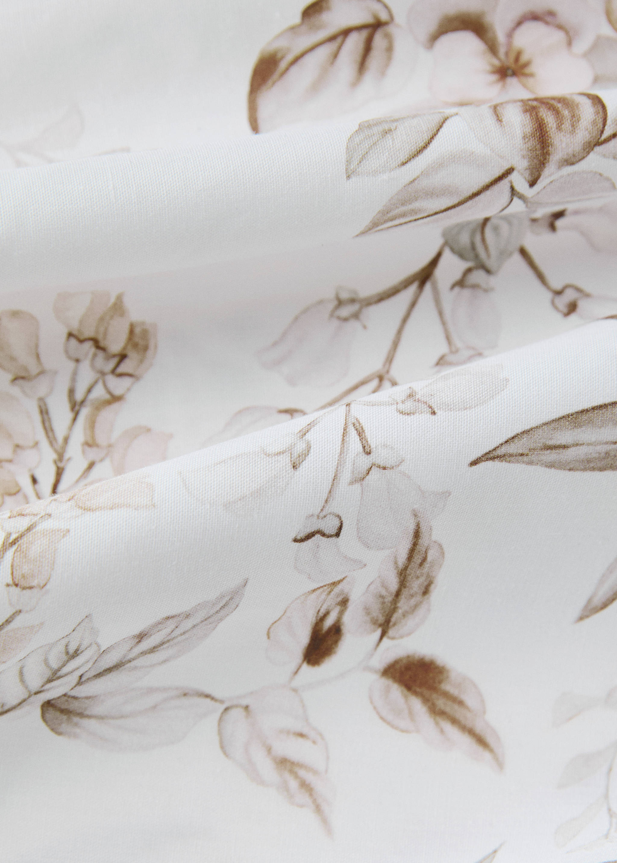 Capa de edredão com estampado flores de jardim Cama 180/200 cm - Pormenor do artigo 1