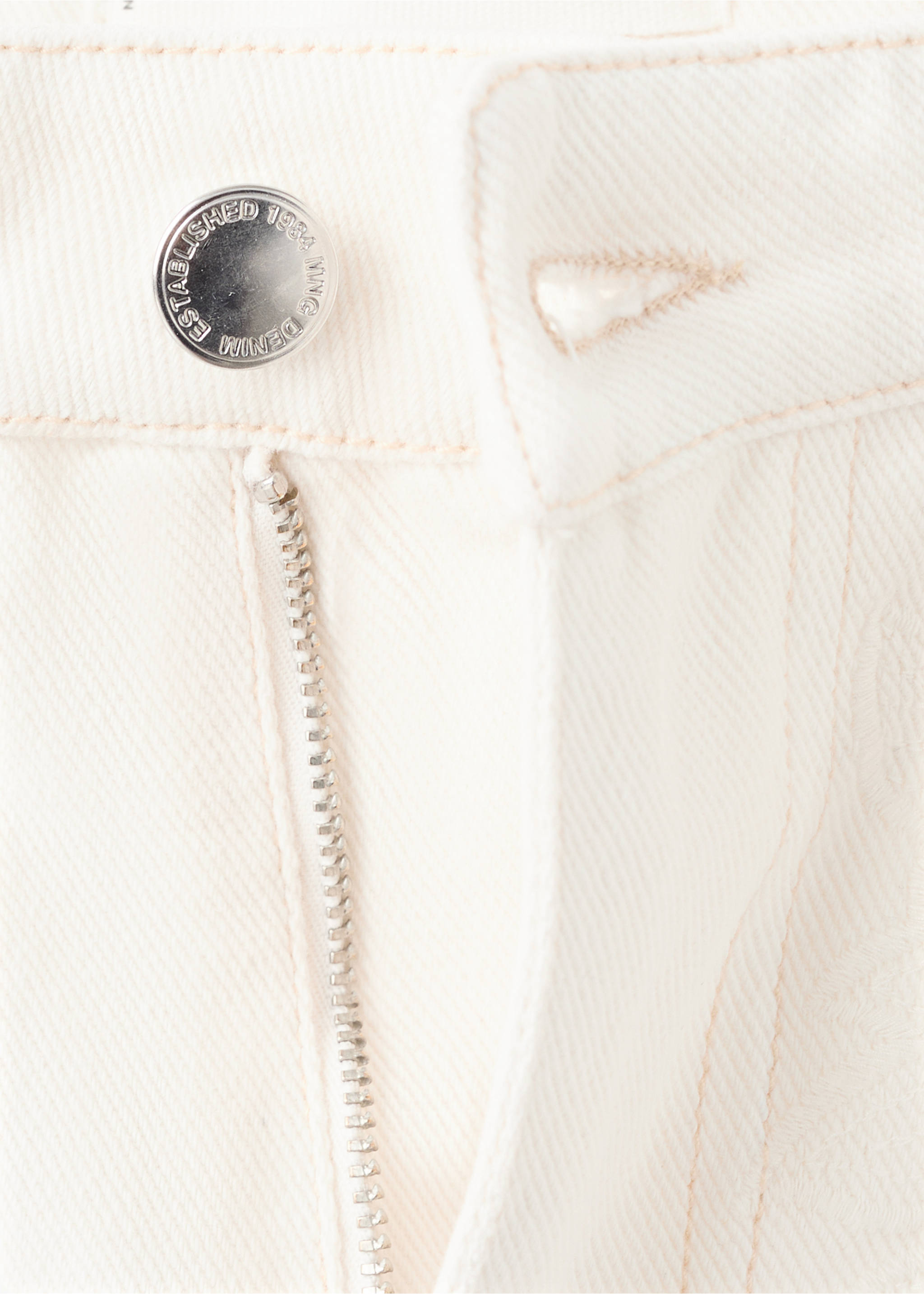 Wide leg mid-rise jeans - Details of the article 0, Off White. Ref: 27003279-00.