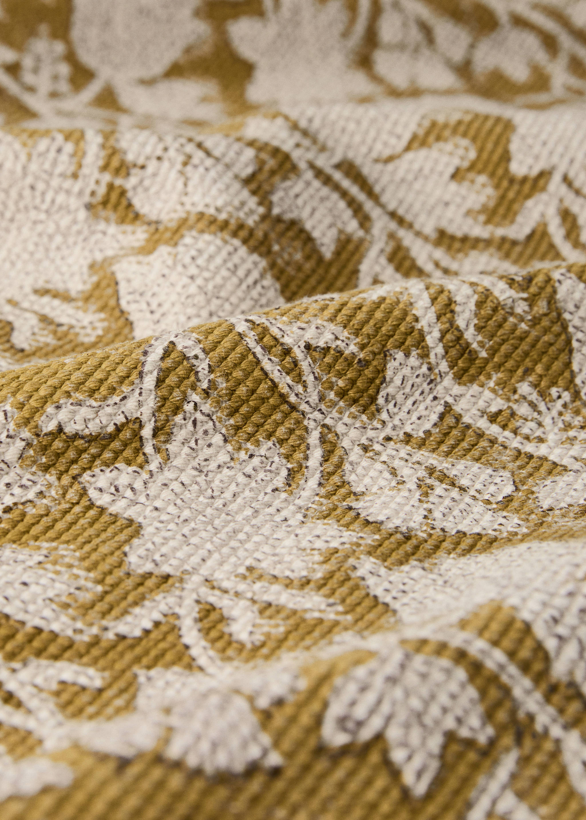 Cotton rug with floral pattern - Details of the article 1