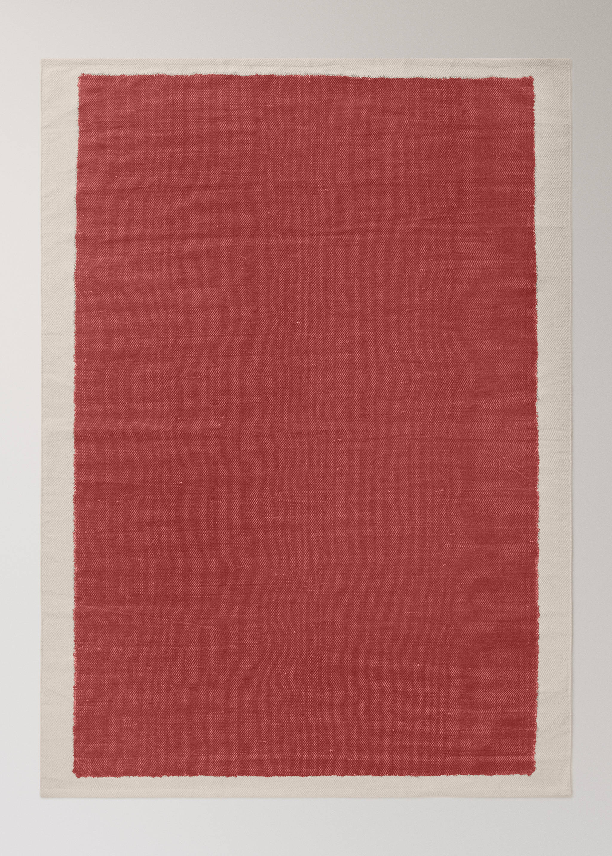 Bicolour printed cotton carpet - Article without model