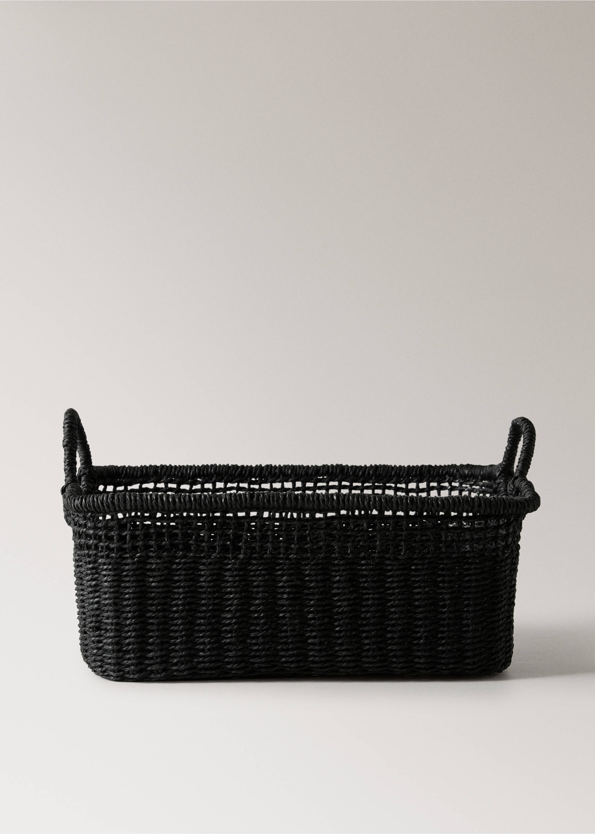 Two-handled paper basket - Article without model, Black. Ref: 27003290-00.