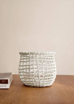 Toilet roll basket — White 1