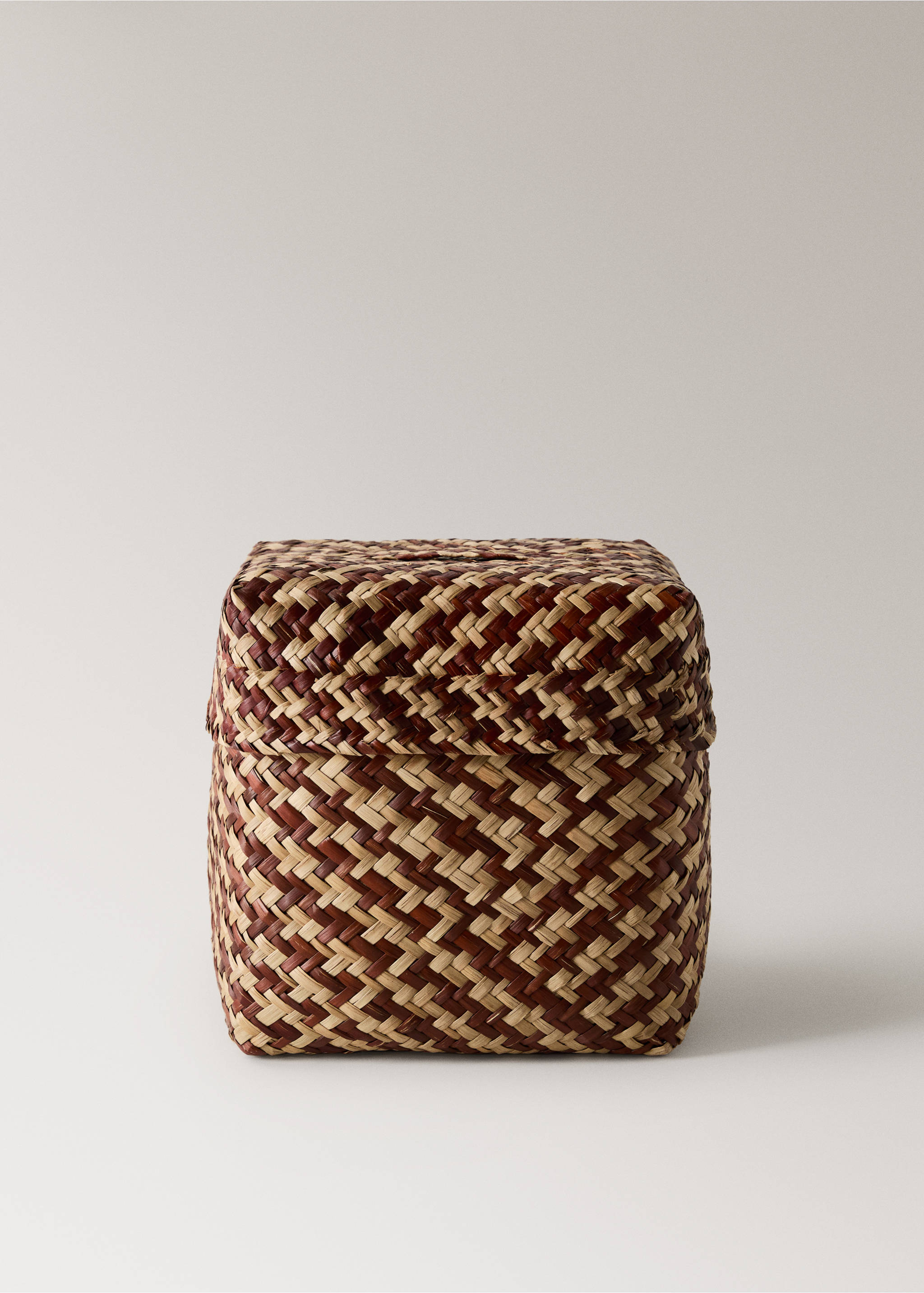 Medium storage basket colour - Article without model, Chocolate. Ref: 27003297-00.