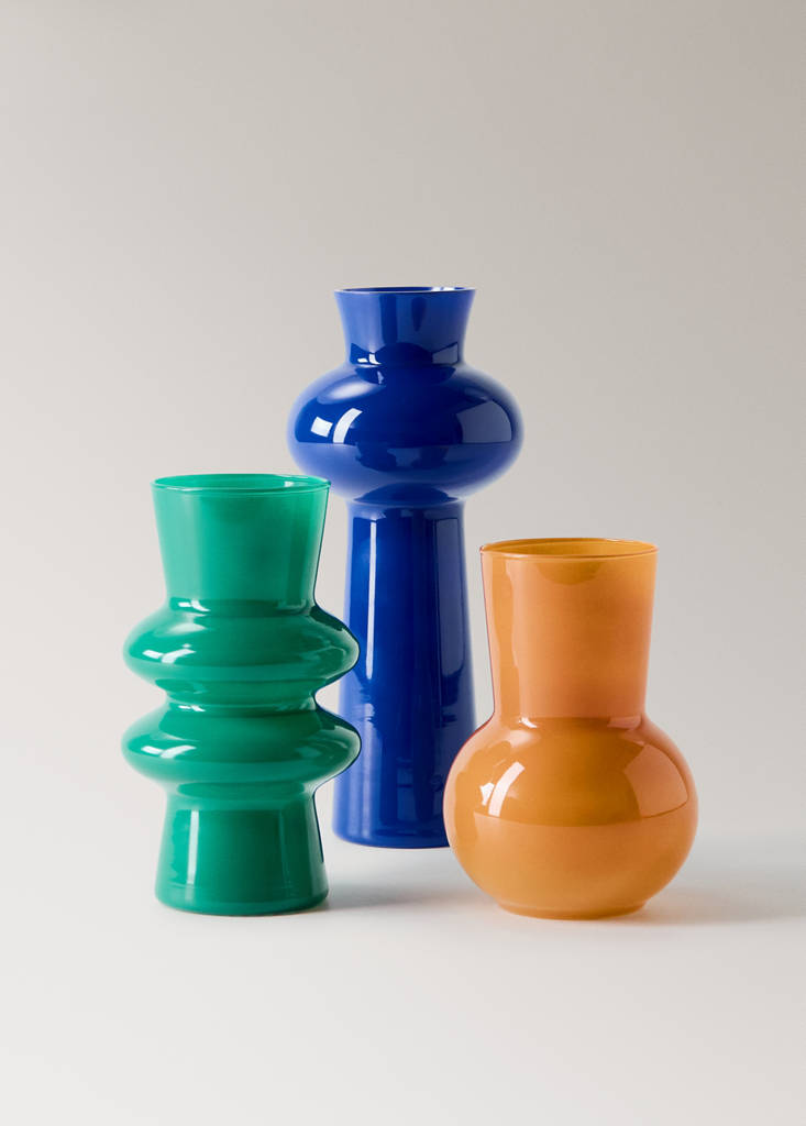 Glass coloured vase — Pastel Orange