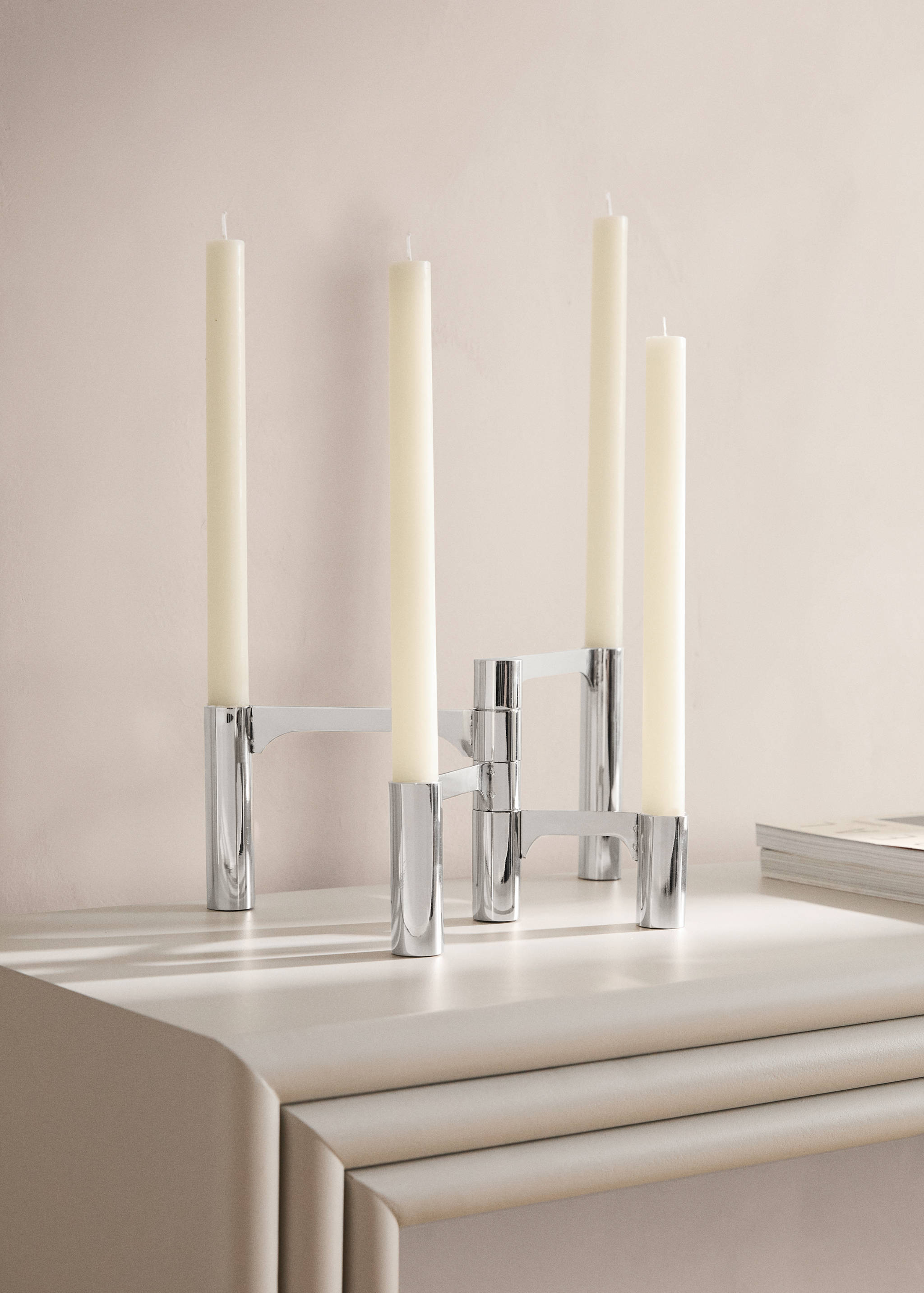 Multiple aluminium candelabrum - General plane