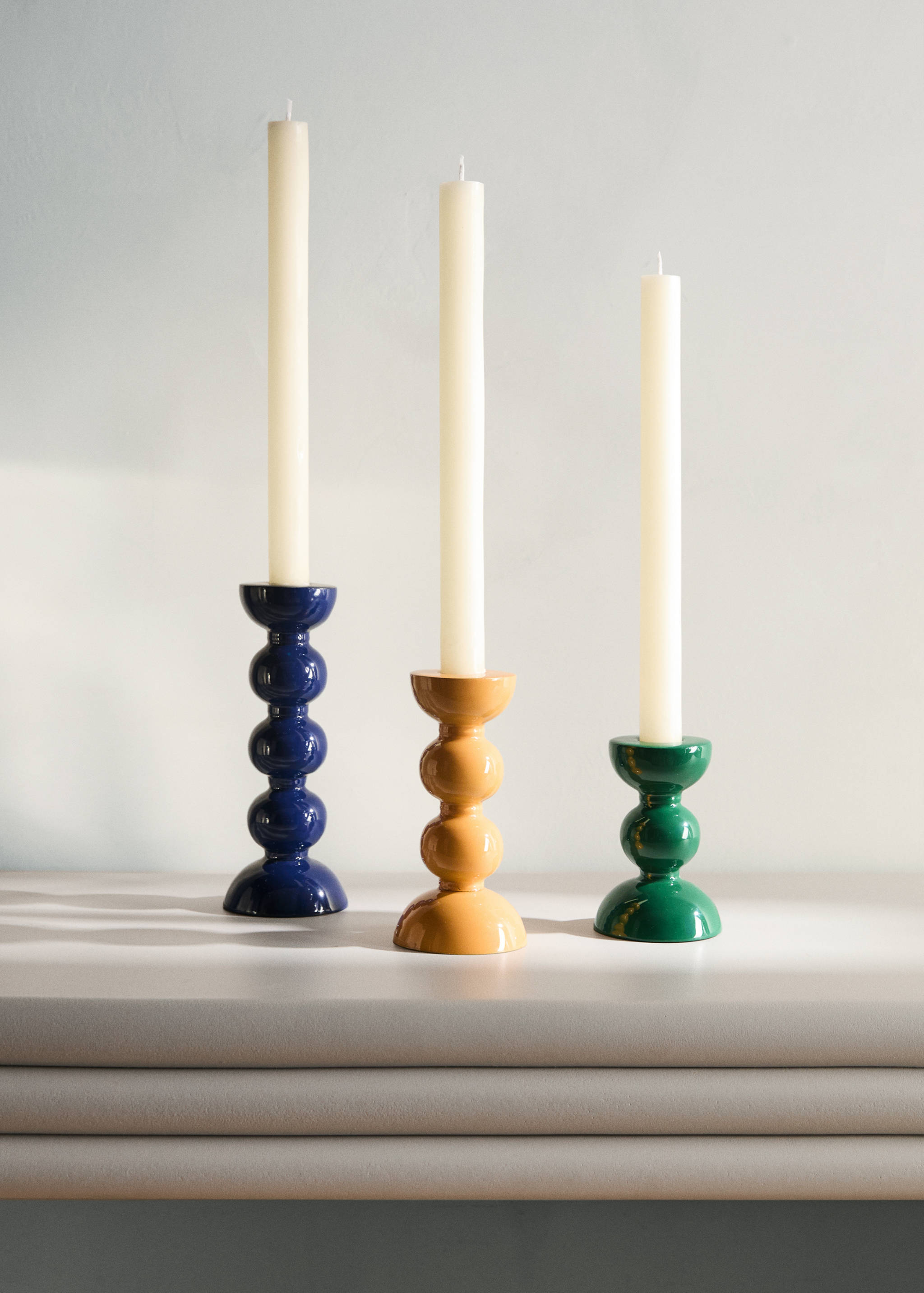 Medium metal candle holder - General plane