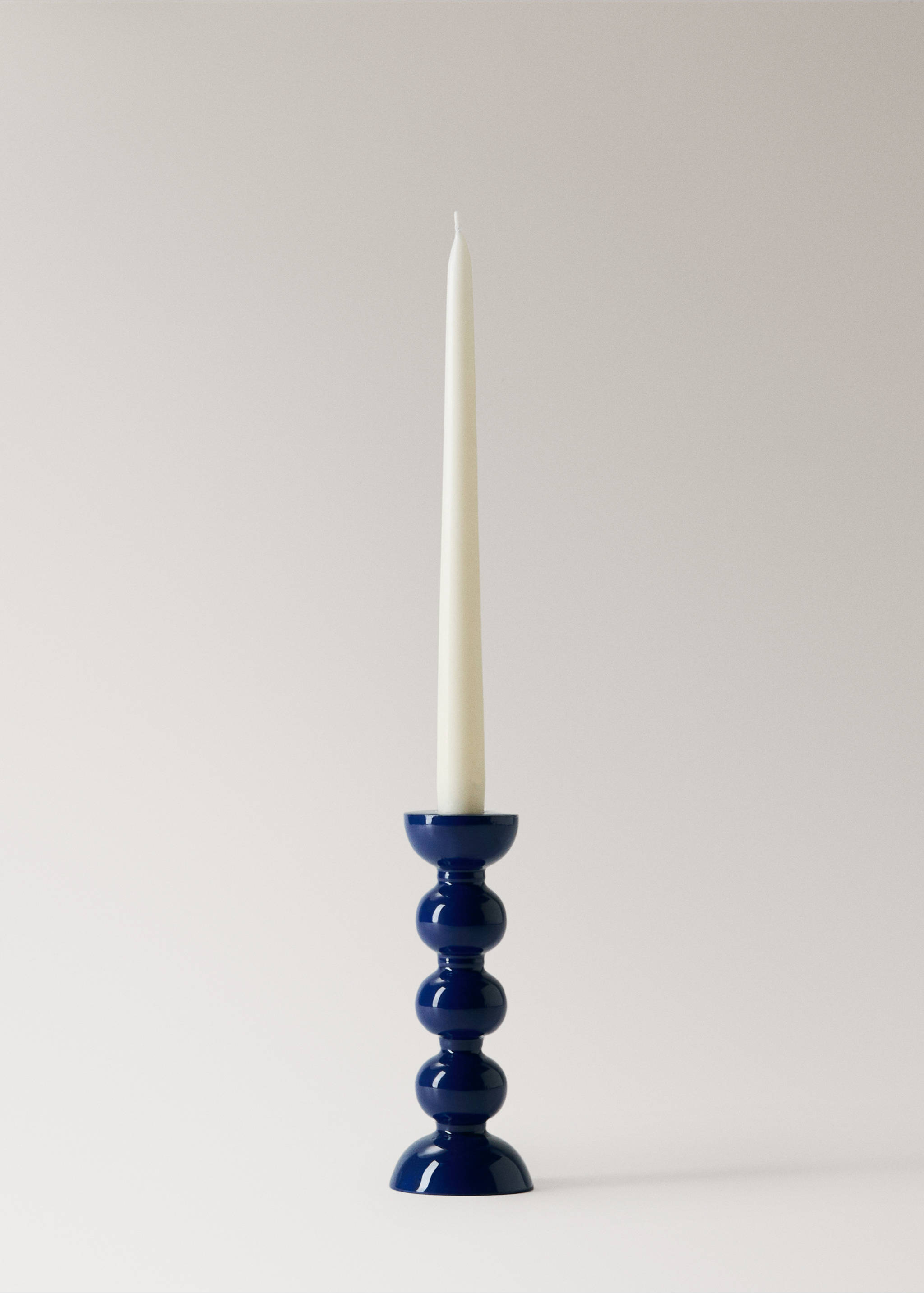 Tall metal candelabra - Details of the article 3, Light/Pastel Grey. Ref: 27003320-00.