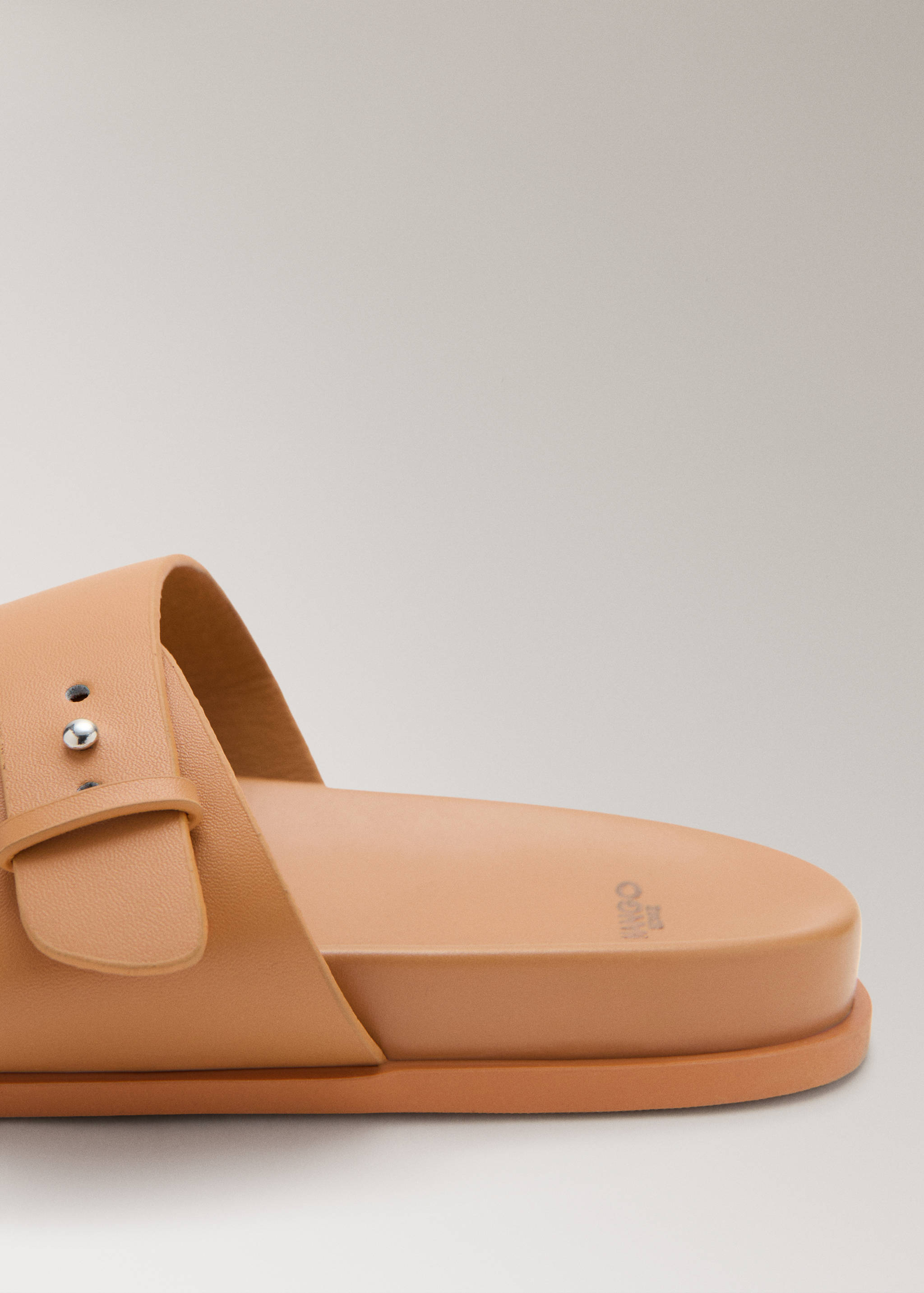 Double buckle leather sandals - Details of the article 1