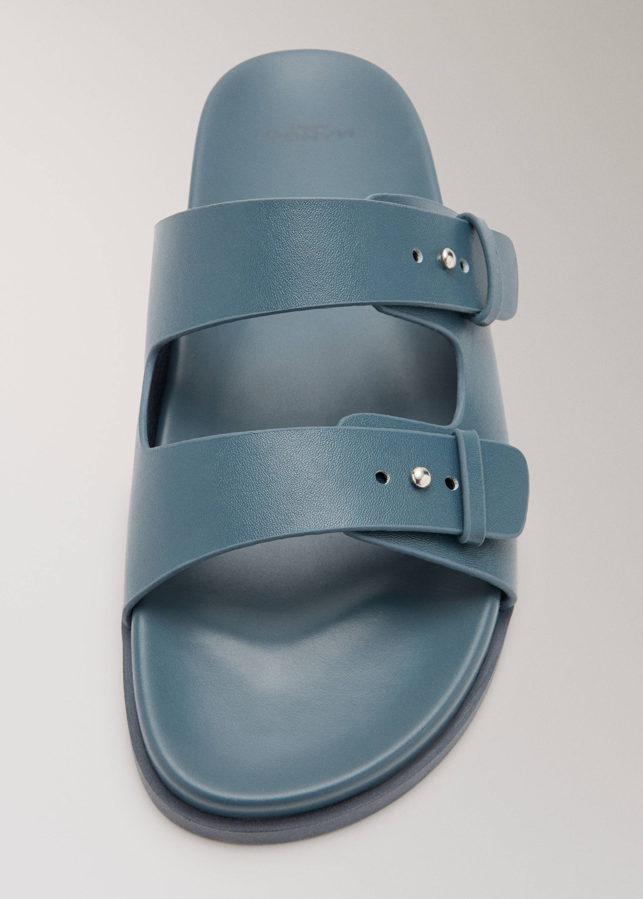 Double buckle leather sandals - Details of the article 2