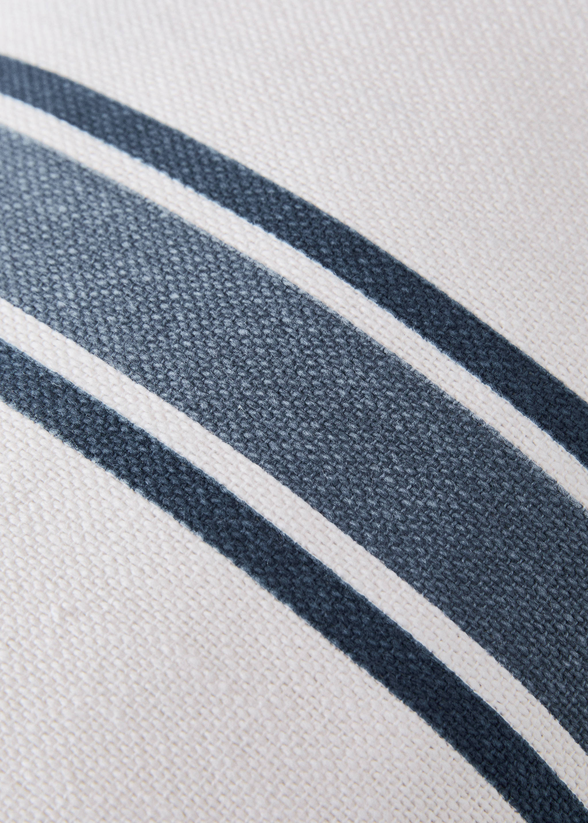 Cotton cushion cover with two-tone stripes 30x50 cm - Details of the article 3