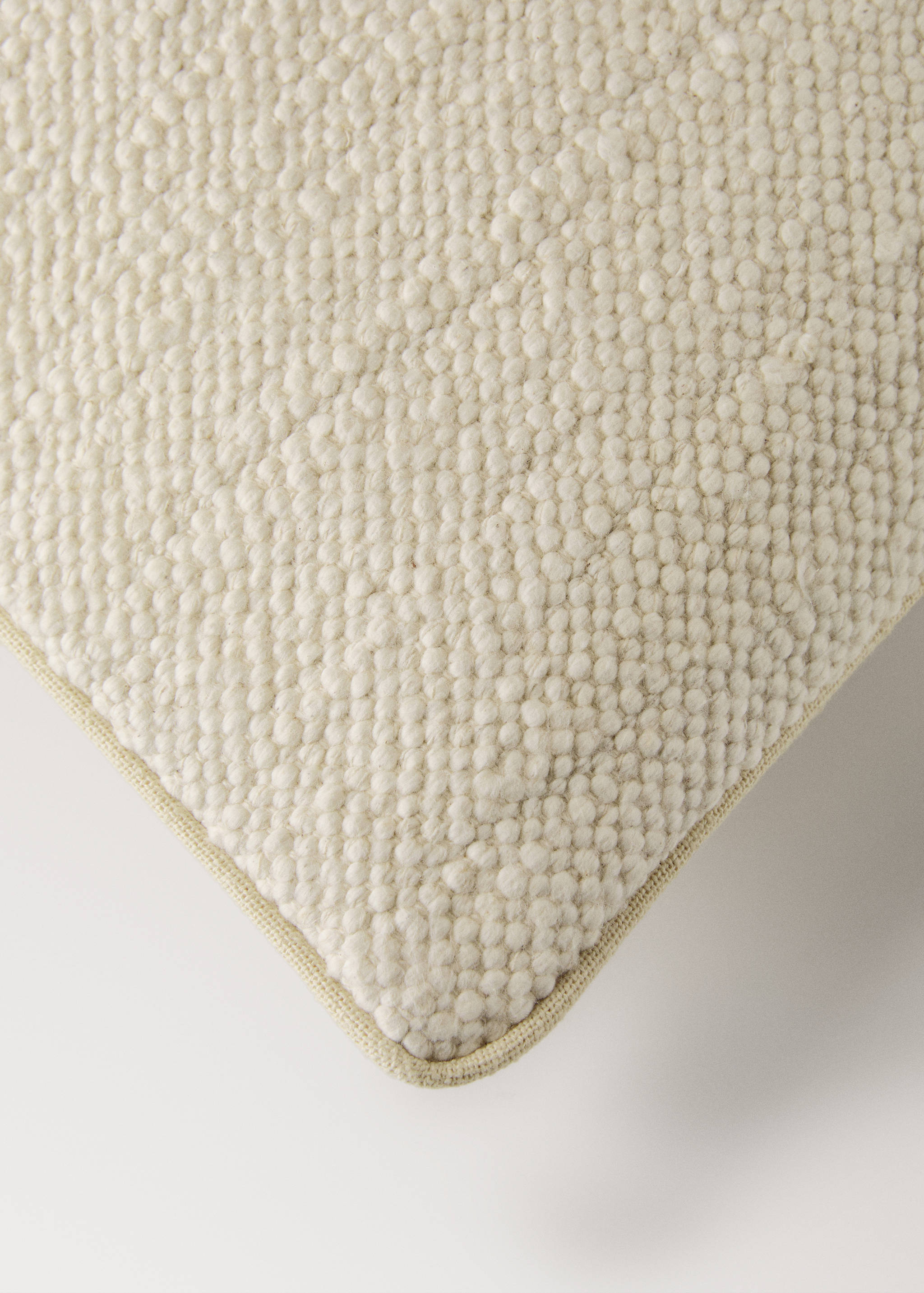 Фактурний бавовняний чохол для декоративної подушки з окантовкою, 40x60 см - Детальніше про товар 1