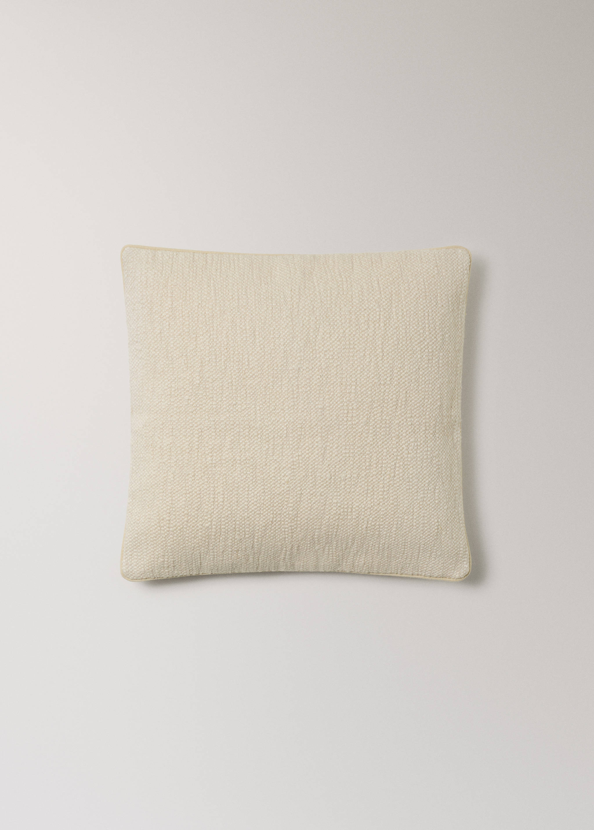 Kissenbezug aus Baumwolle mit Struktur und Paspelierung, 50 x 50 cm - Artikel ohne Model