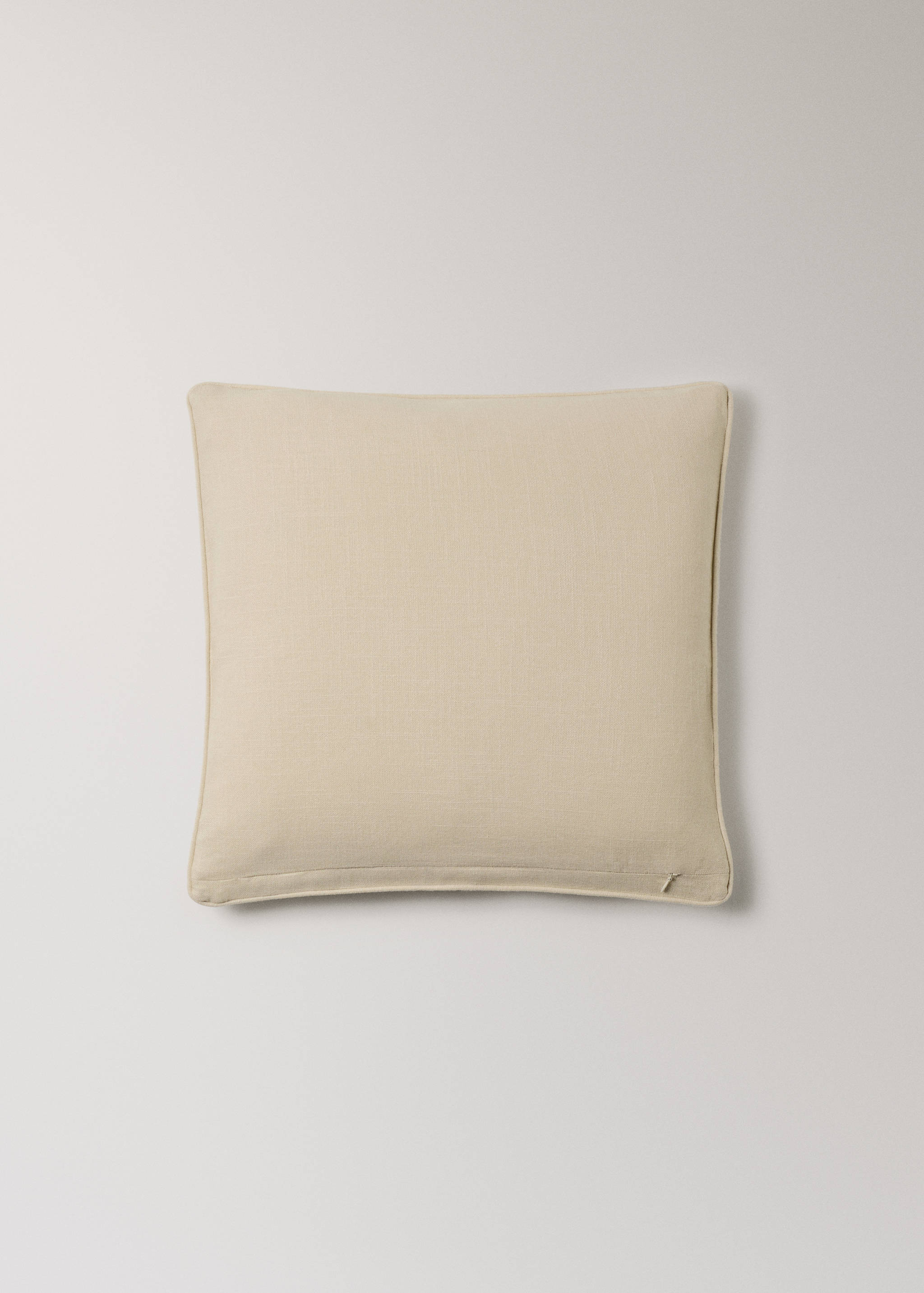 Kissenbezug aus Baumwolle mit Struktur und Paspelierung, 50 x 50 cm - Detail des Artikels 4