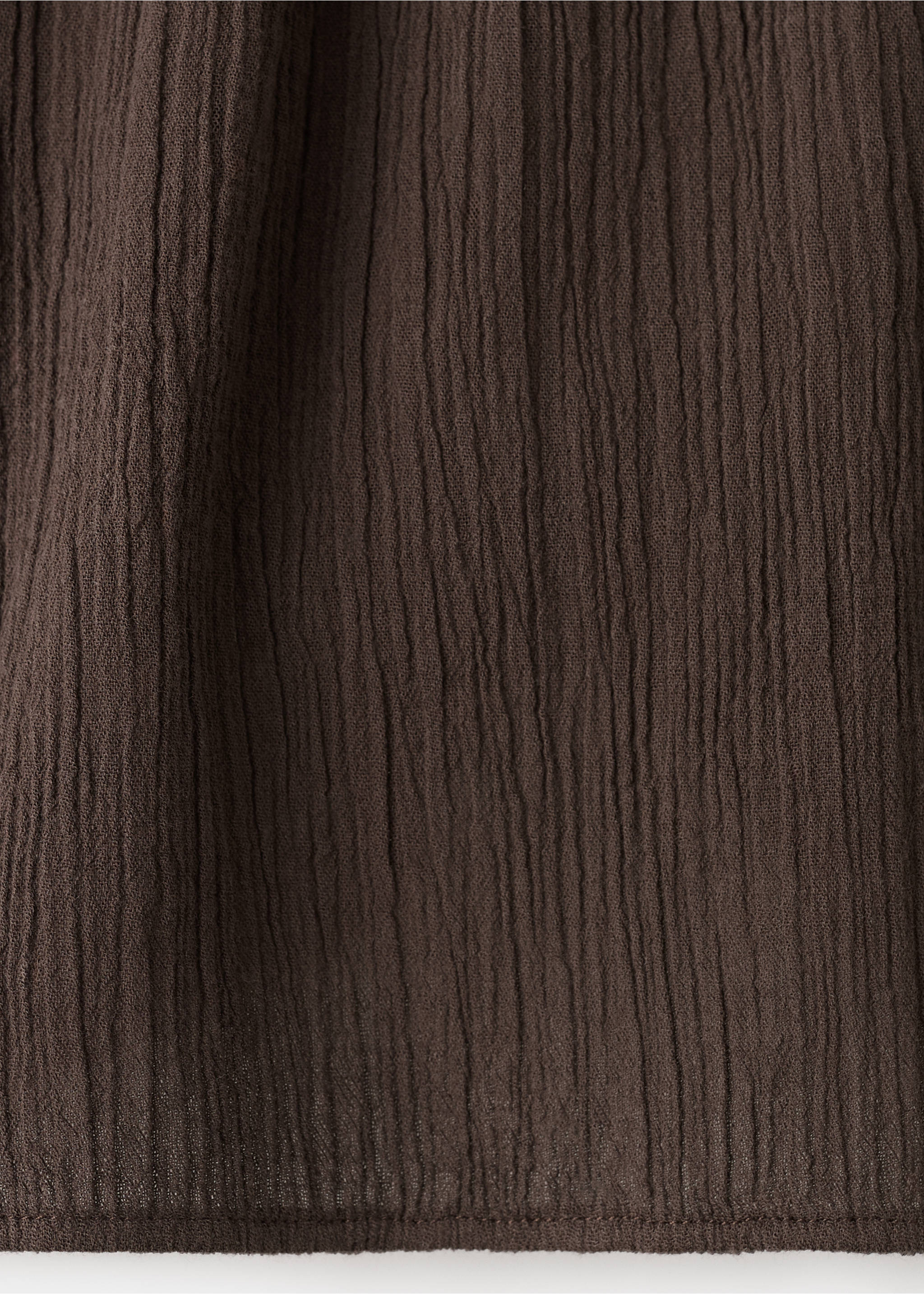 Shorts gasa cotó fluid - Detall de l'article 0, Xocolata. Ref: 27003331-00.