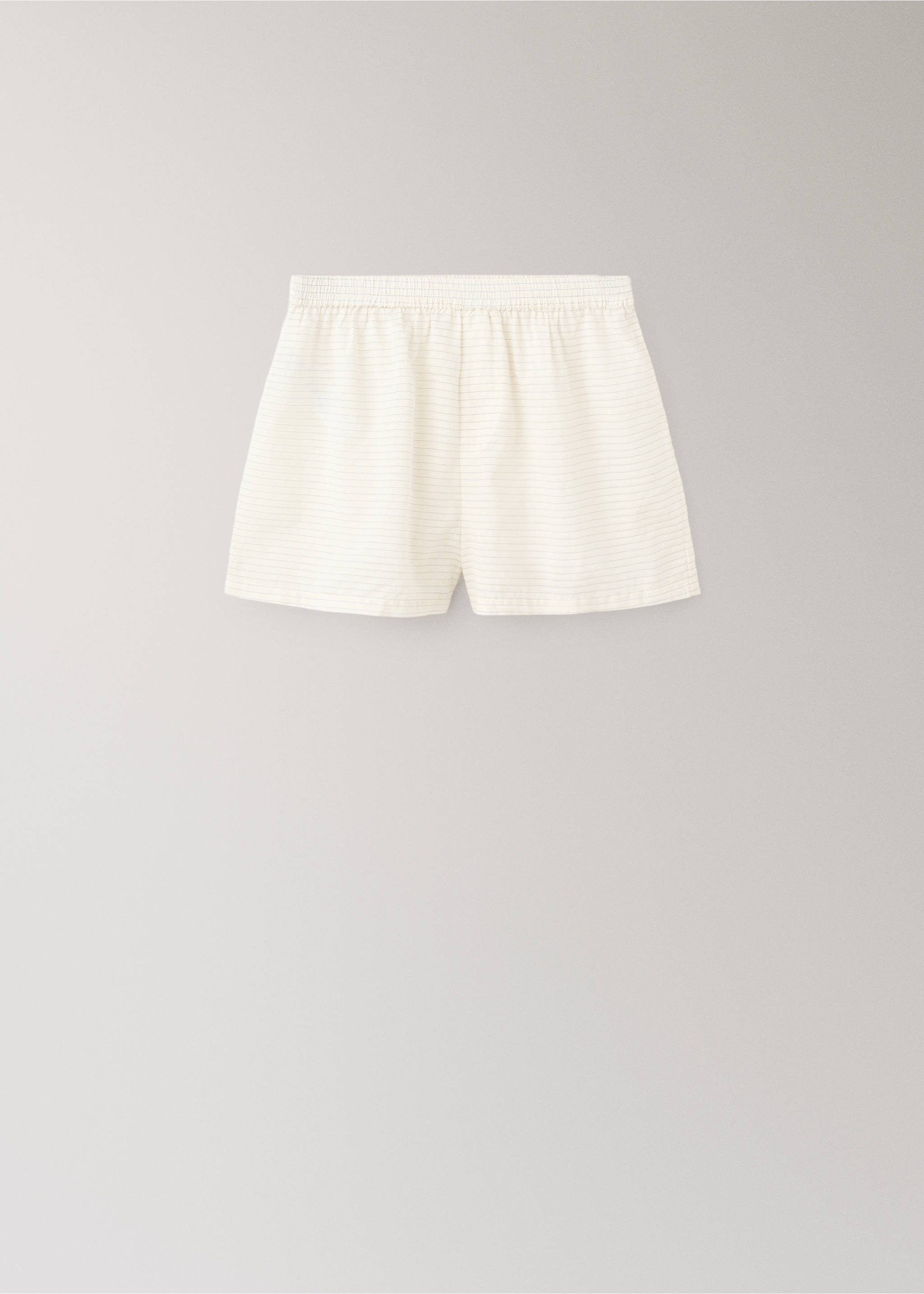 Shorts pijama ratlles - Article sense model, Blanc. Ref: 27003332-00.