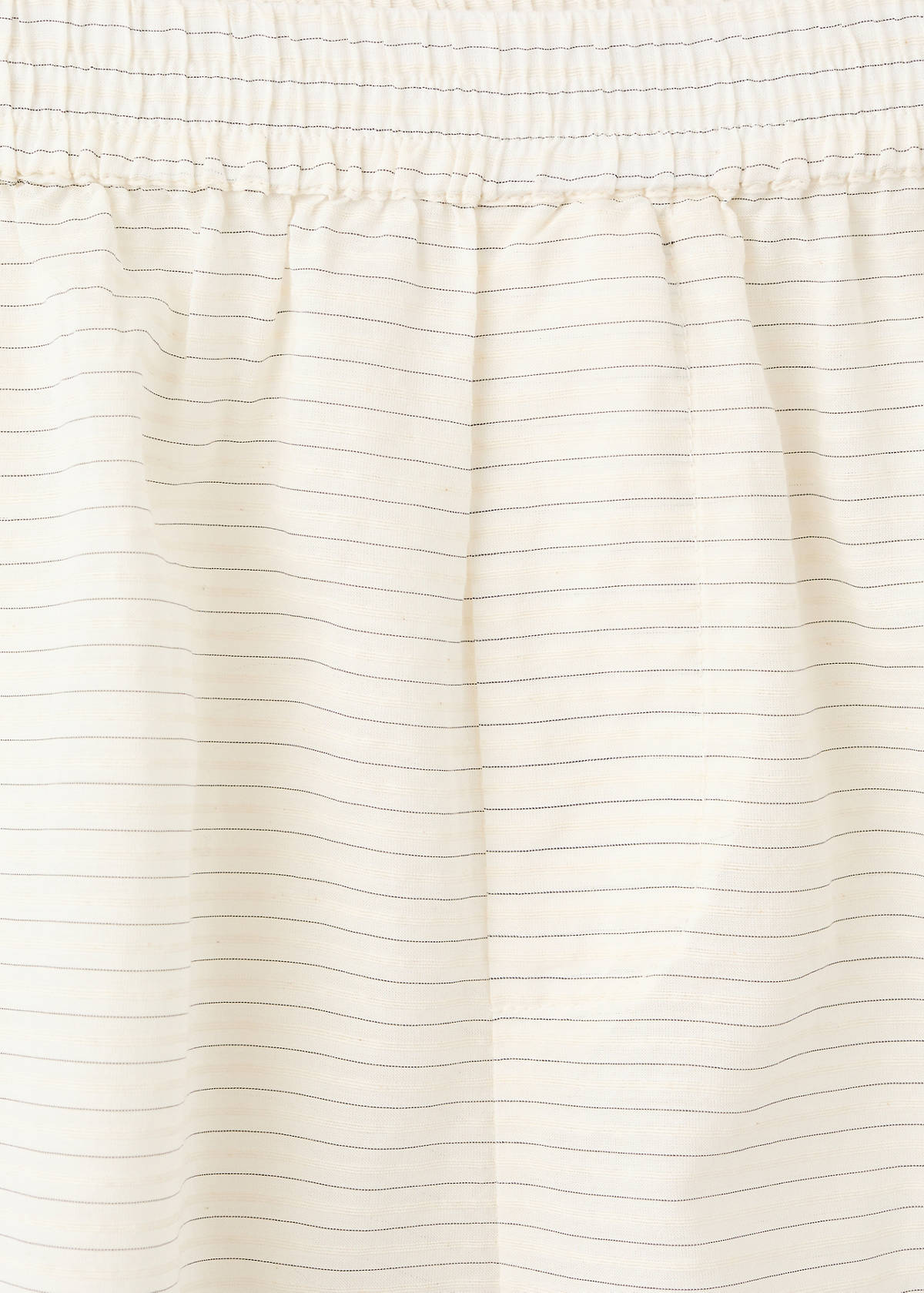 Striped pyjama shorts — White