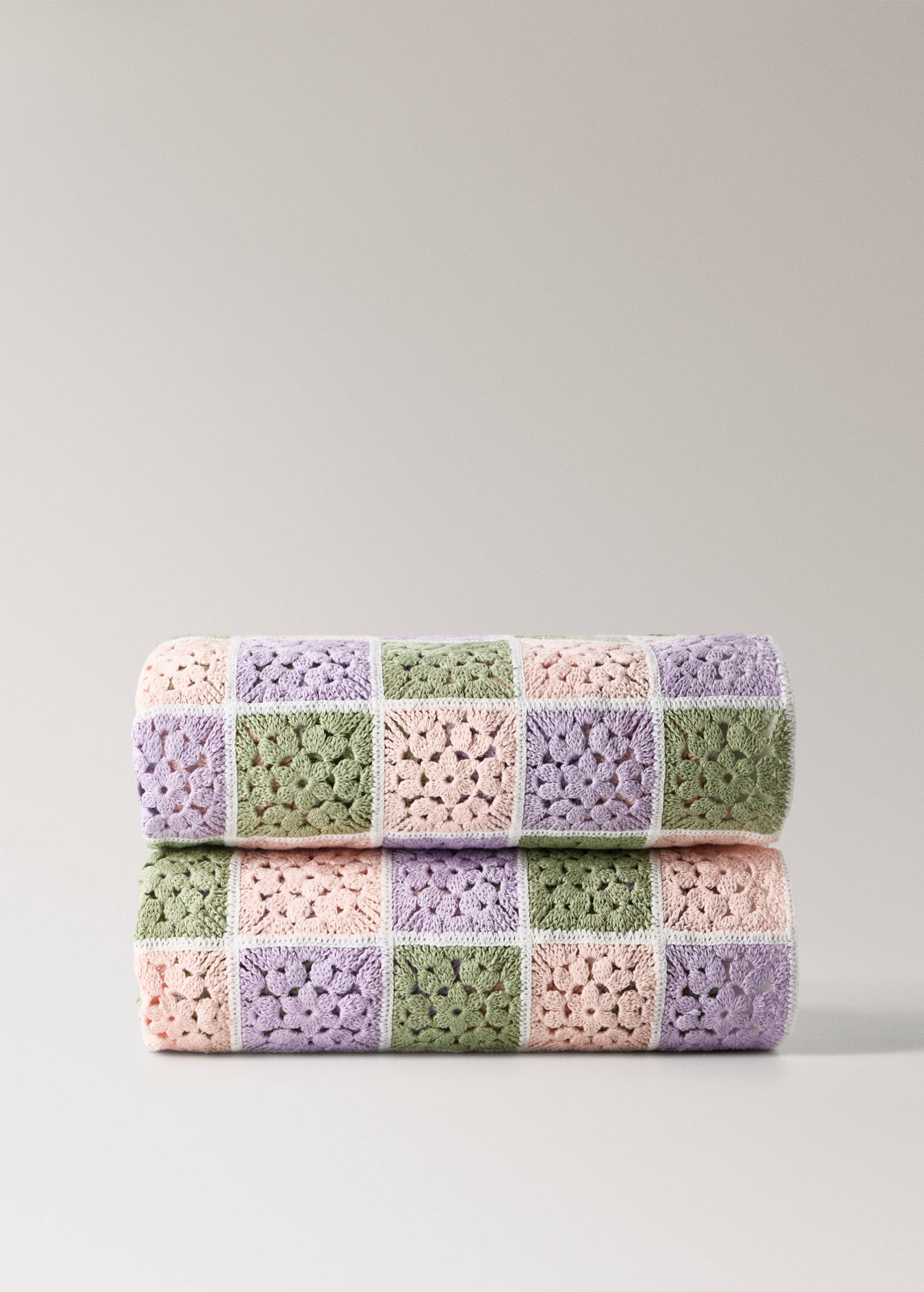 Children's cotton crochet throw - Article without model