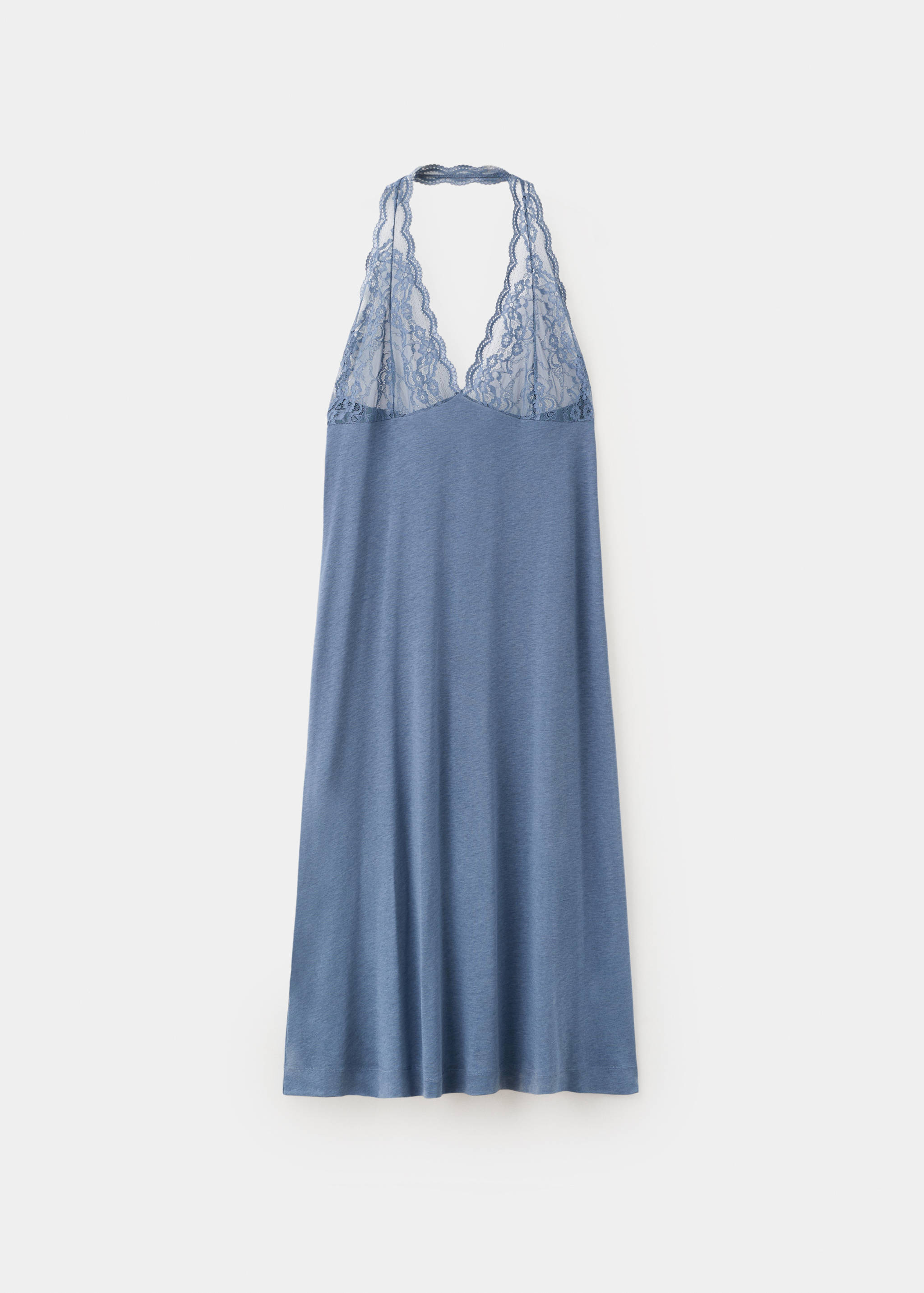 Lace nightdress with back scoop neckline - Article without model