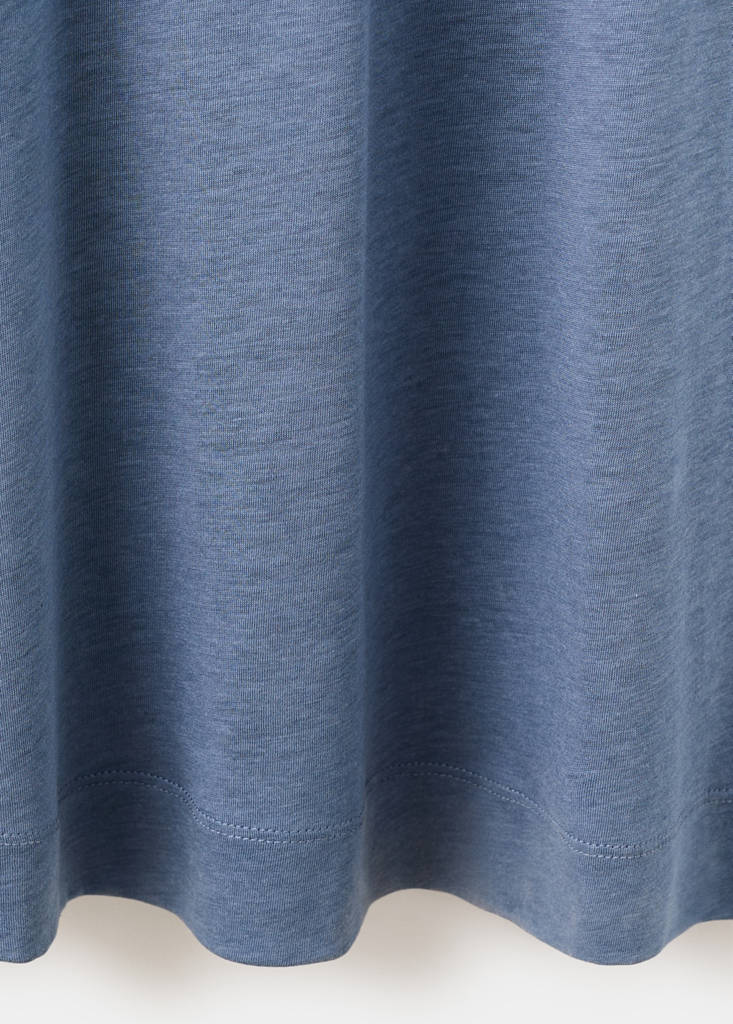 Lace nightdress with back scoop neckline — Blue