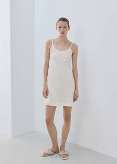 Light cotton nightdress — Ivory White 5