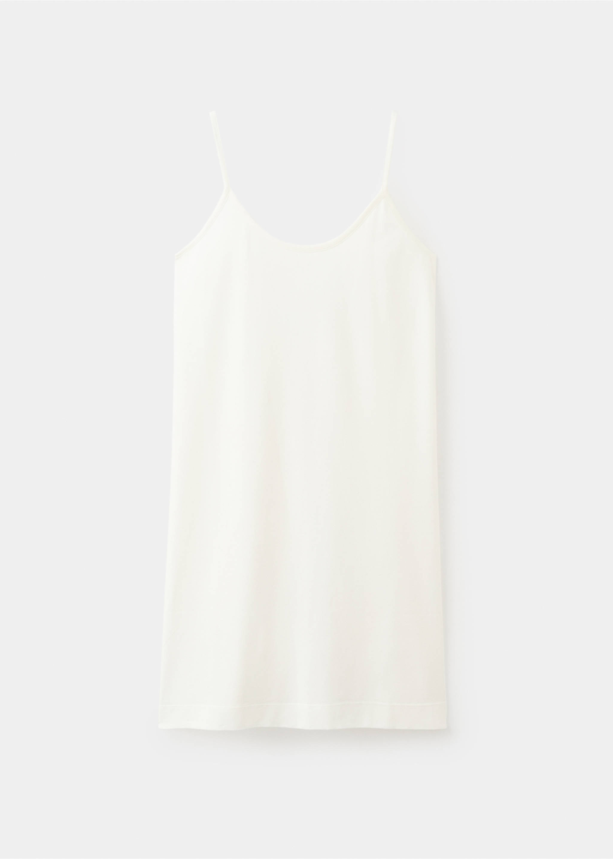 قميص نوم من القطن الخفيف - منتج دون نموذج, أبيض عاجي. Ref: 27003338-00.