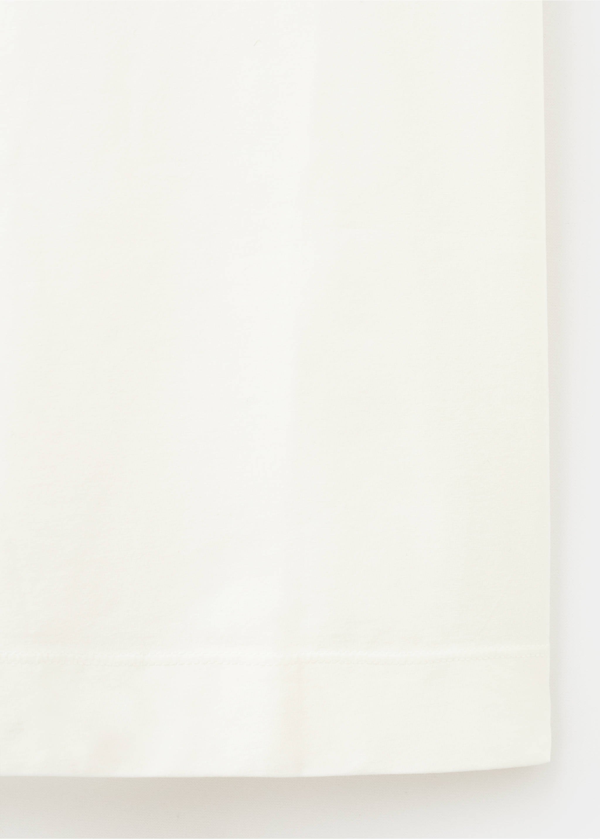 Light cotton nightdress - Details of the article 8, Ivory White. Ref: 27003338-00.