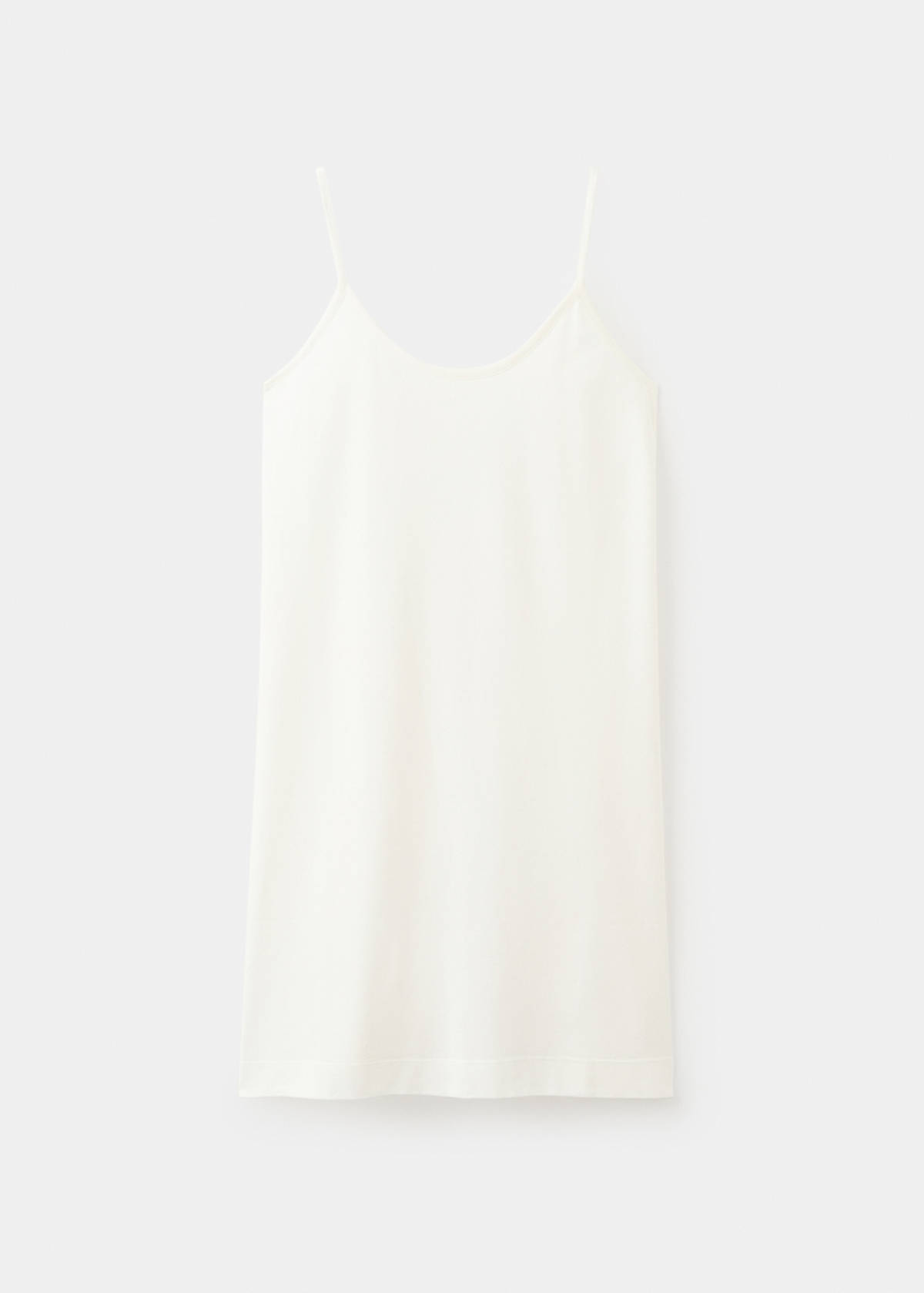 Light cotton nightdress — Ivory White