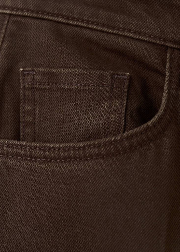 High-waisted wideleg jeans — Chocolate