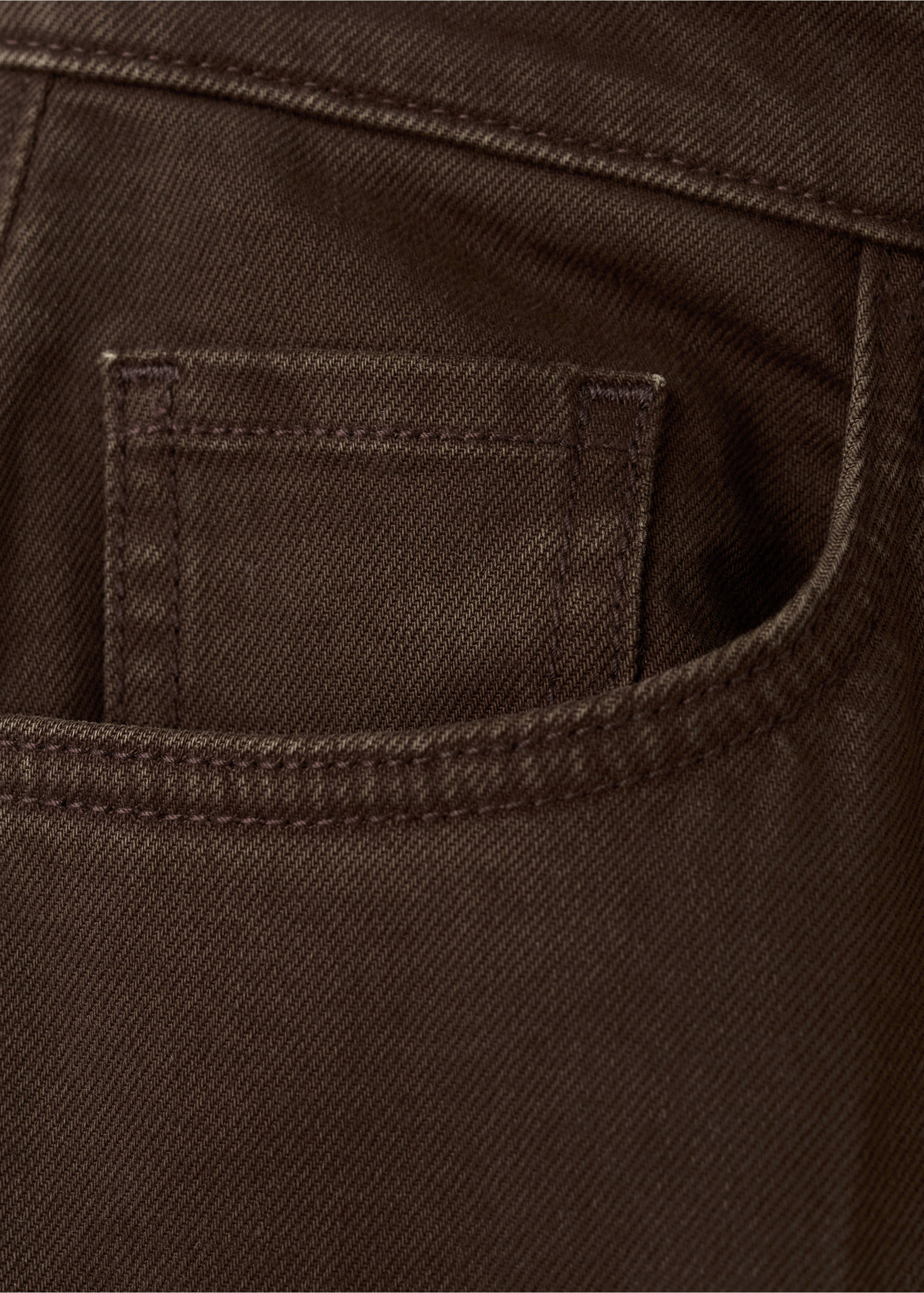 Jean large taille haute - Détail de l'article 0, Chocolat. Ref: 27003341-00.