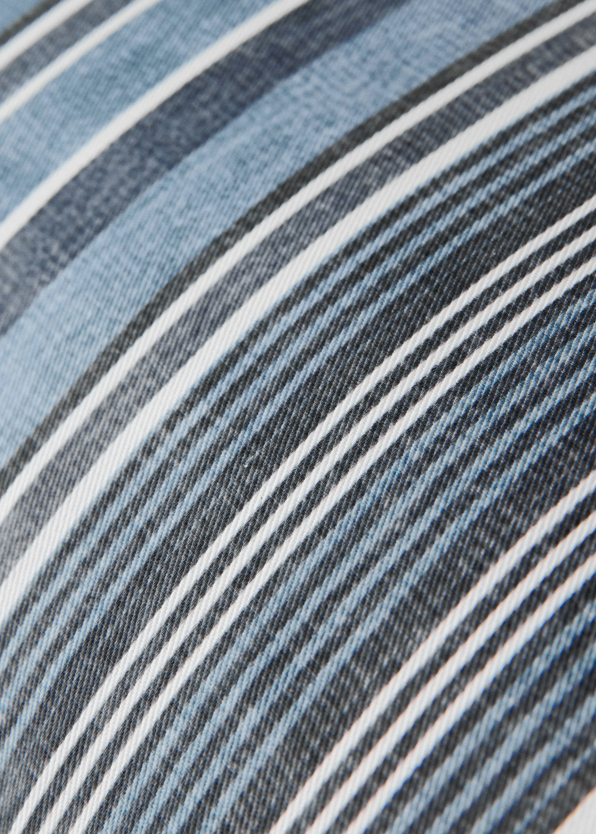 Cotton striped cushion cover 40x60 cm - Details of the article 3