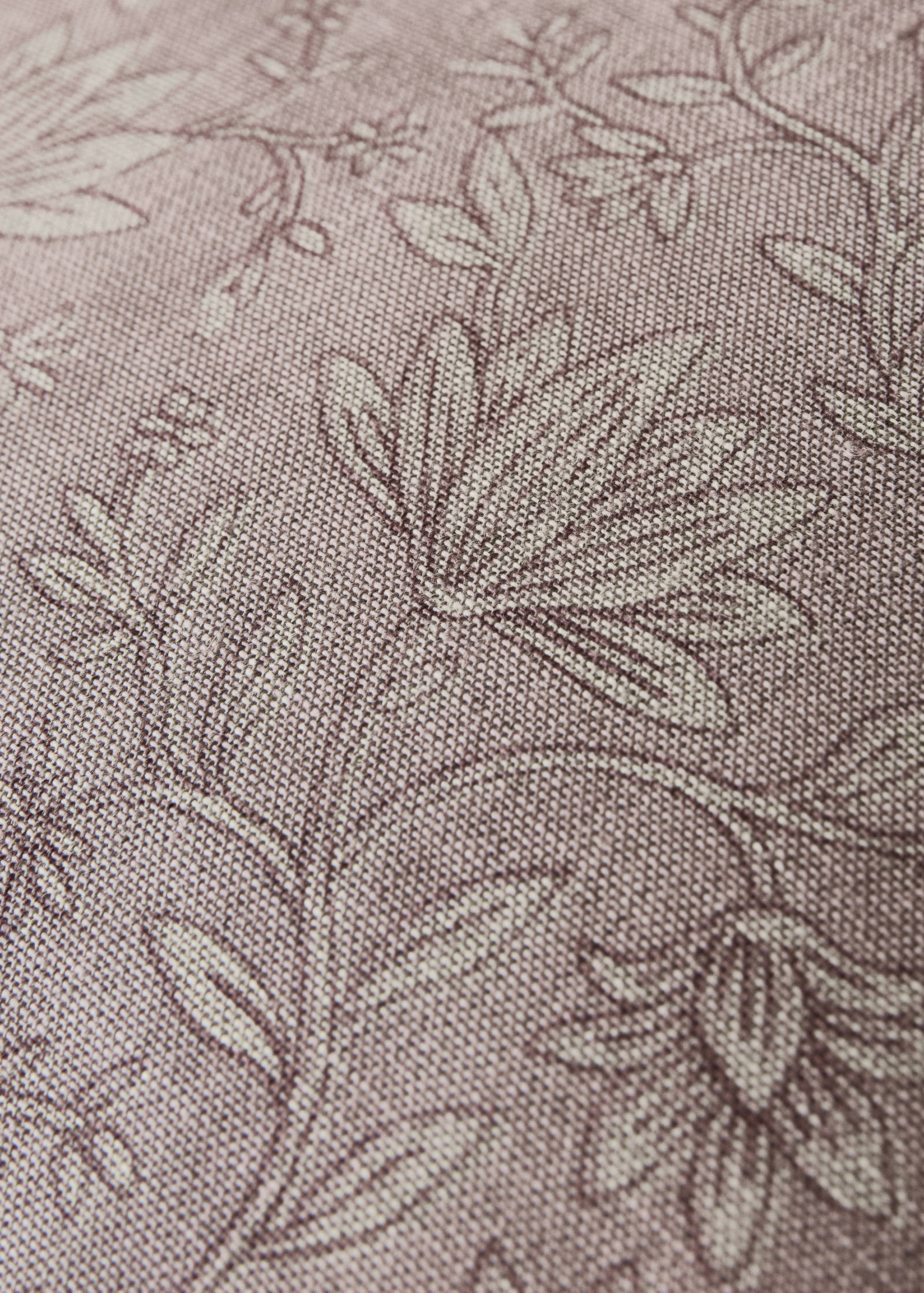 Block print cotton linen cushion cover 50x50 cm - Details of the article 3