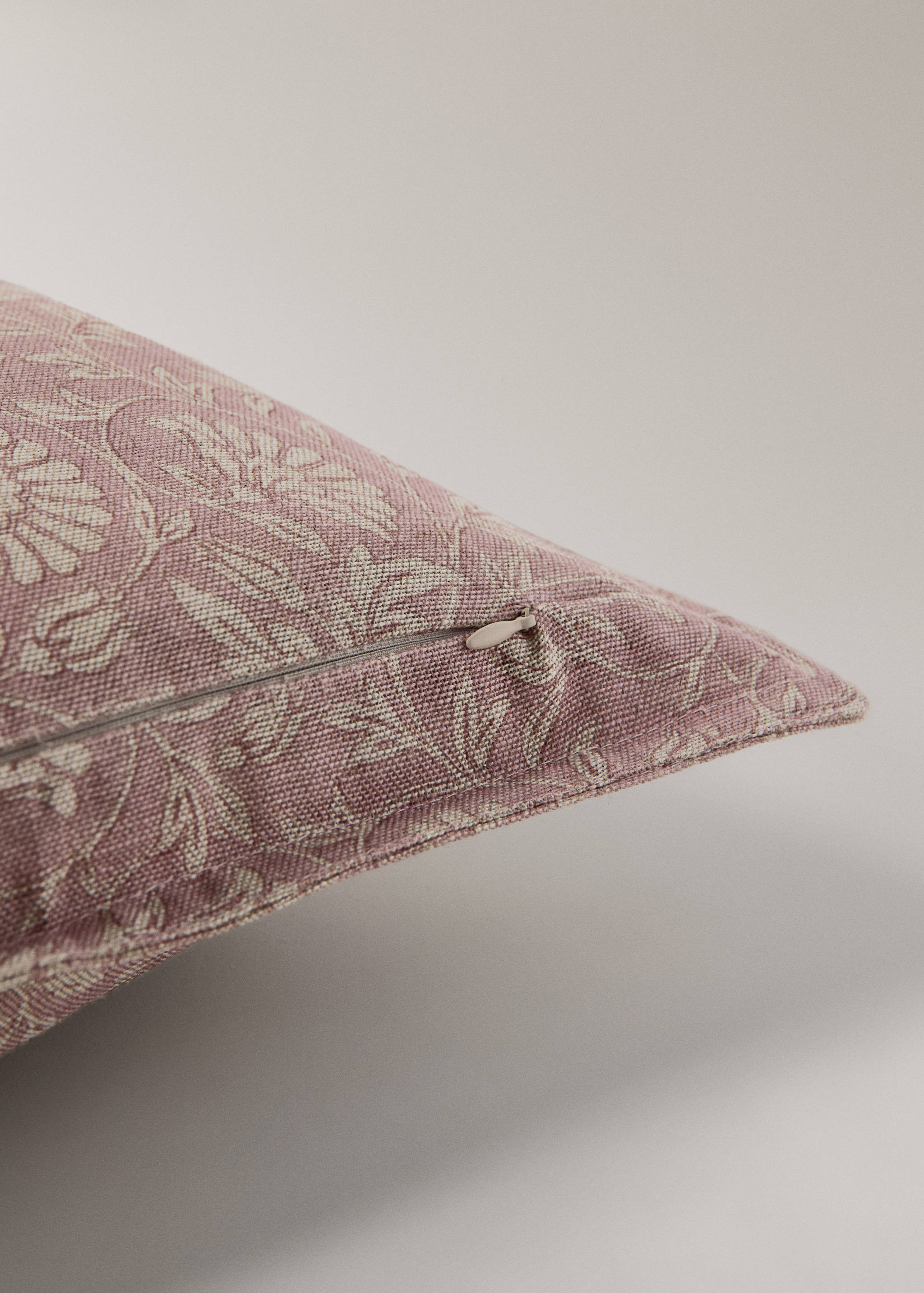 Kussenhoes van katoen-linnenmix met bloemenprint 50x50cm - Detail van het artikel 2